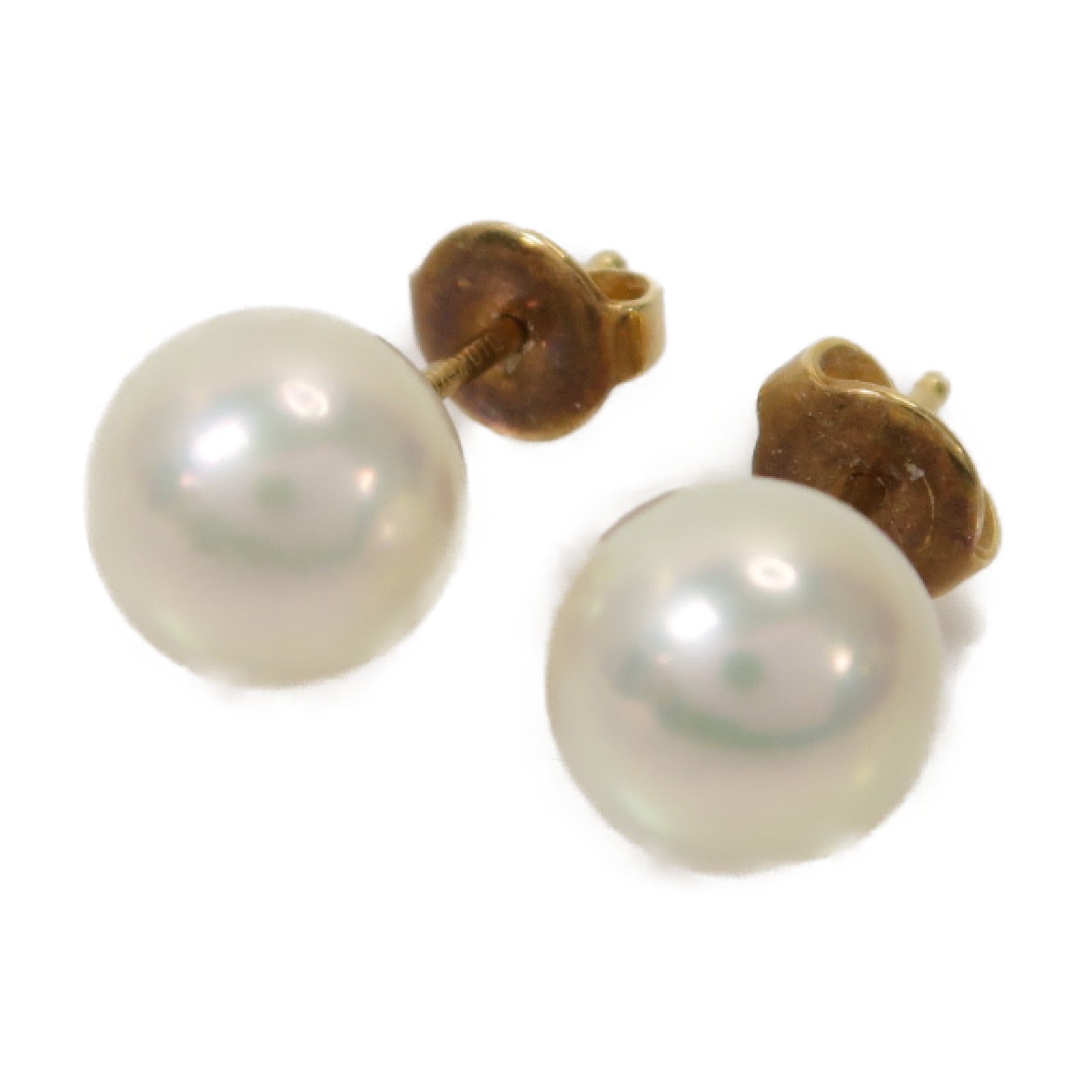 MIKIMOTO 18K黃金Pearl Earrings珍珠耳環