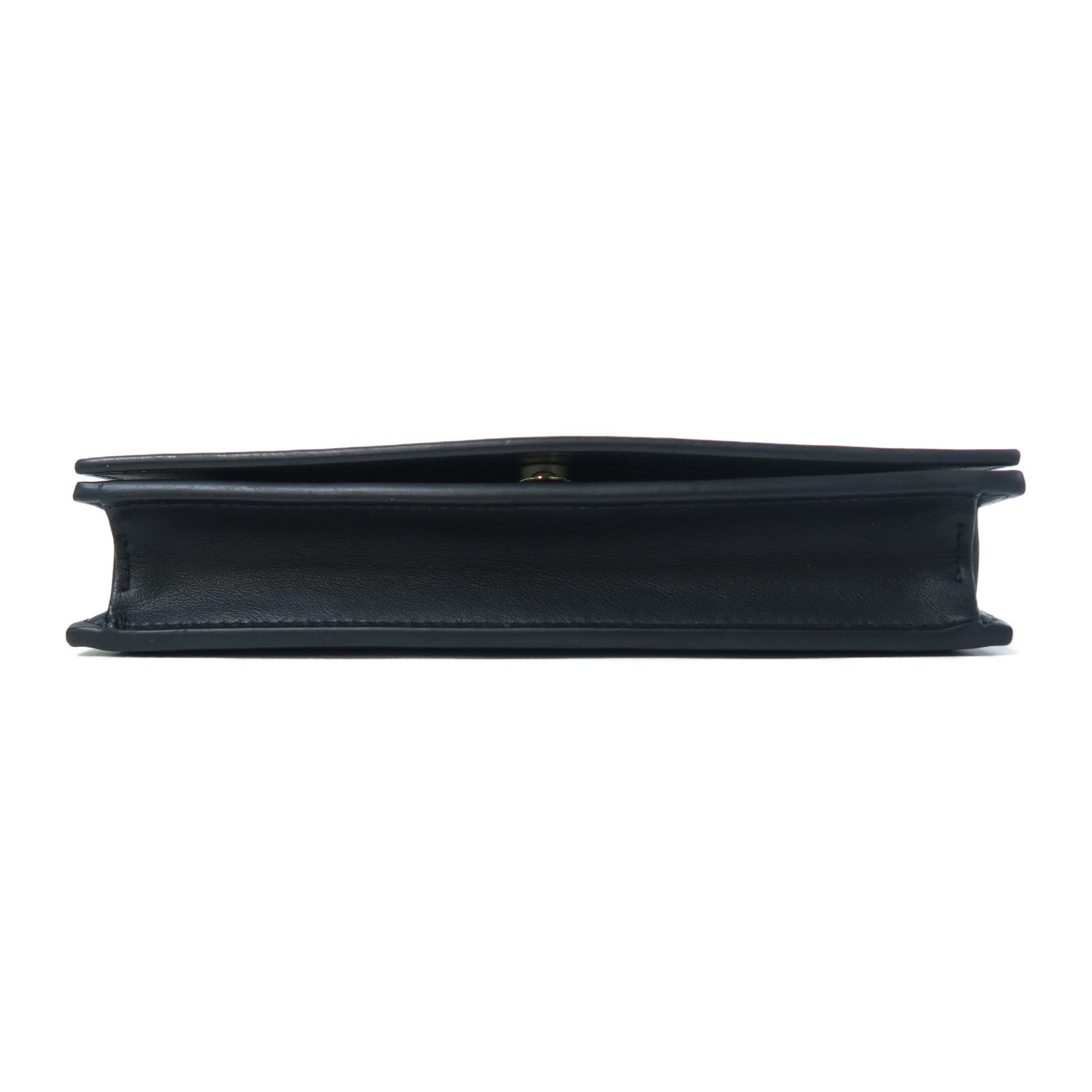 BVLGARI 牛皮皮革Shoulder Bag金扣肩背袋黑色