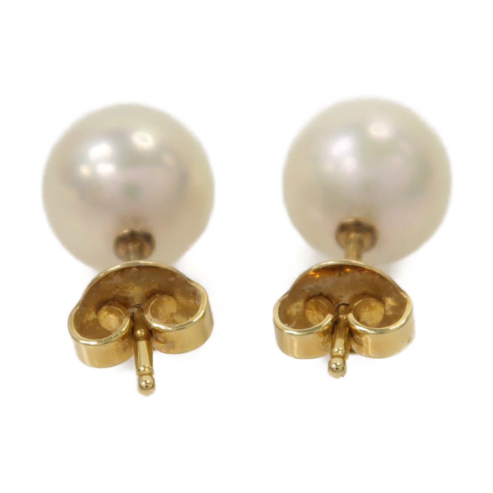 MIKIMOTO 18K黃金Pearl Earrings珍珠耳環