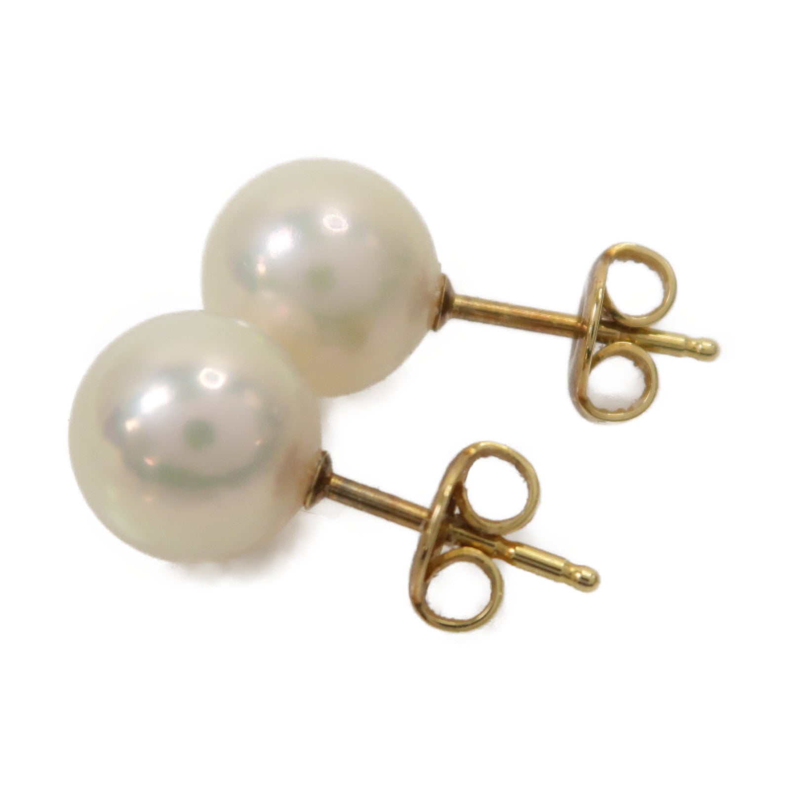 MIKIMOTO 18K黃金Pearl Earrings珍珠耳環