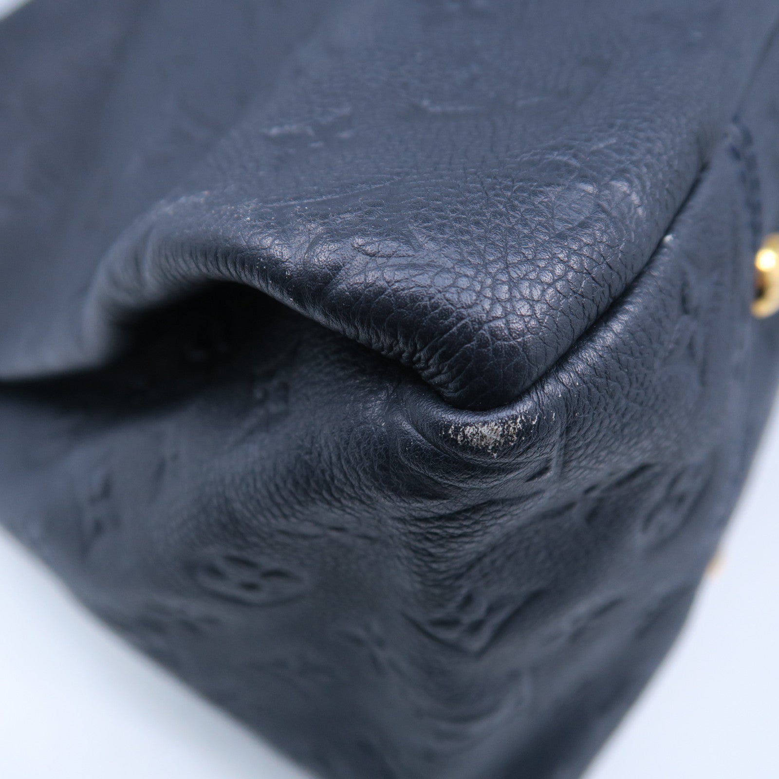 LOUIS VUITTON Monogram Empreinte Artsy金扣肩背袋深藍色