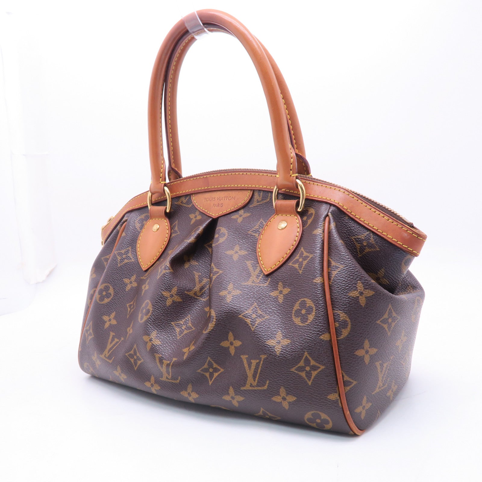 LOUIS VUITTON Monogram Tivoli PM金扣手挽袋啡色