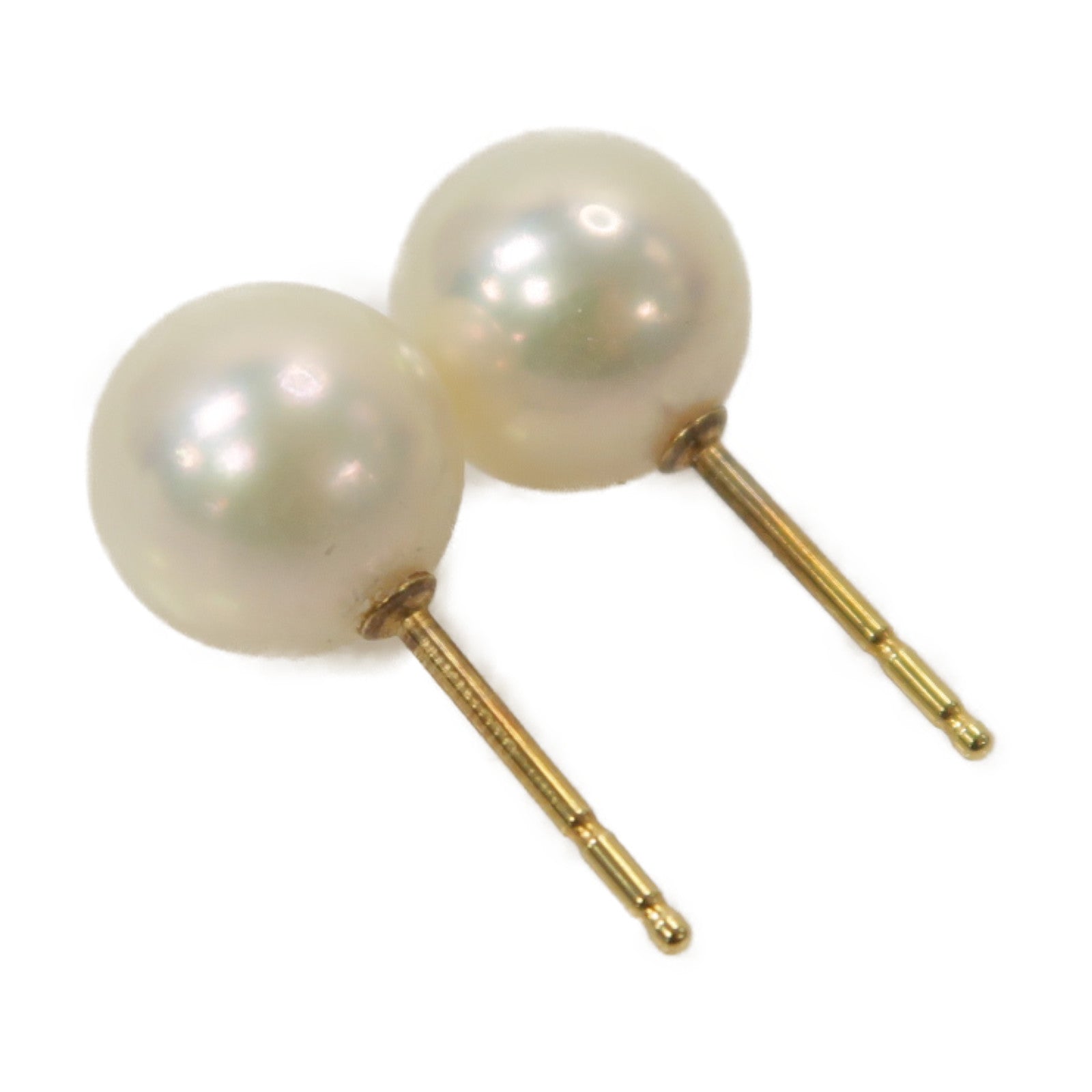 MIKIMOTO 18K黃金Pearl Earrings珍珠耳環
