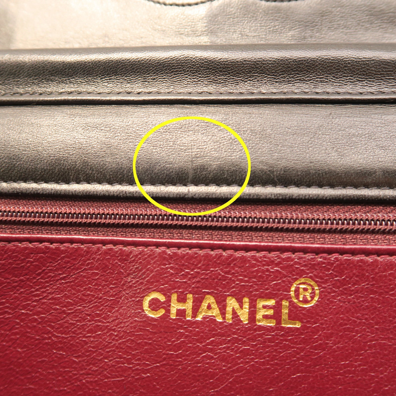 CHANEL 菱格羊皮皮革Vintage Flap Bag金扣鏈帶肩背袋黑色
