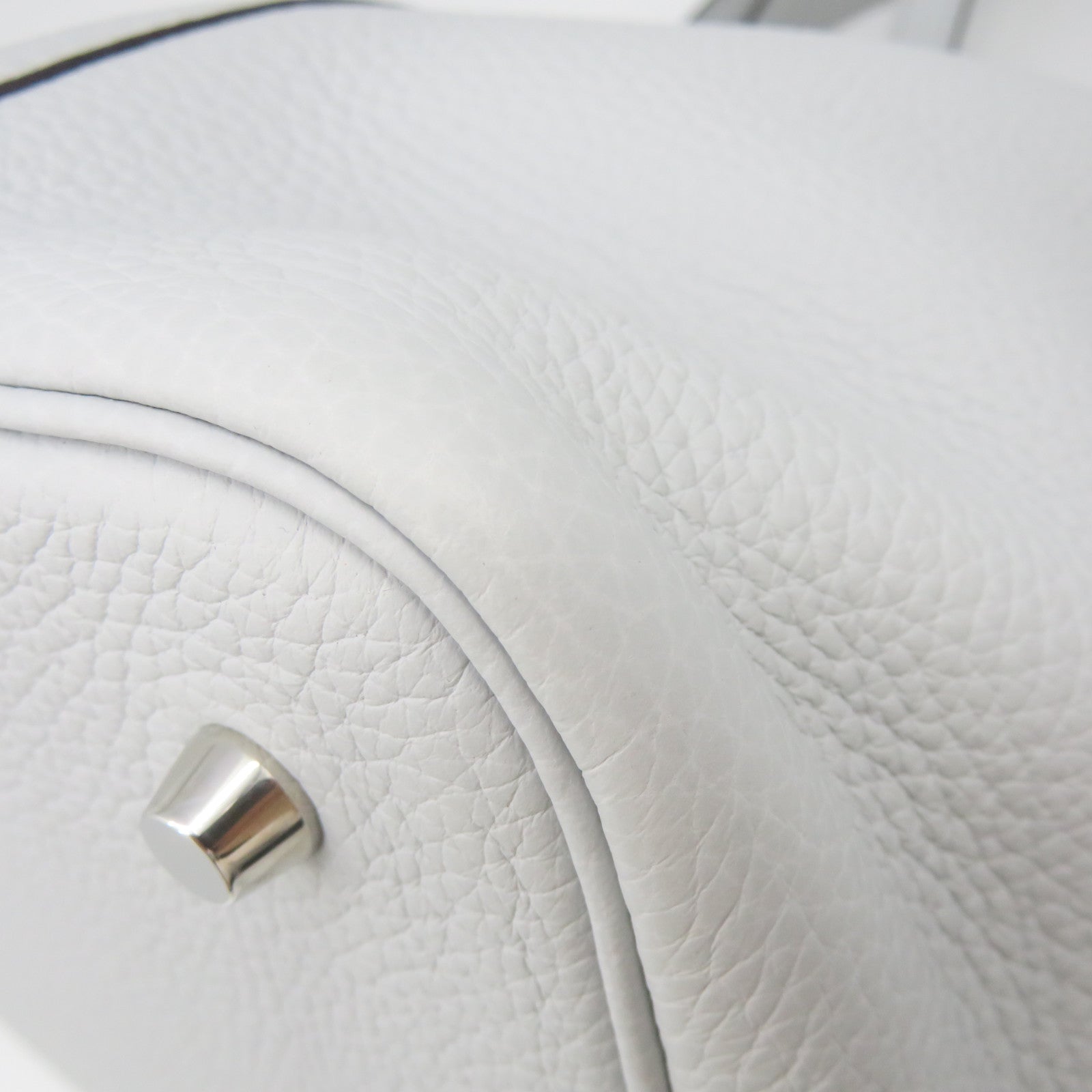 HERMES Togo皮革Picotin MM Tote Bag手挽袋T0浅蓝色