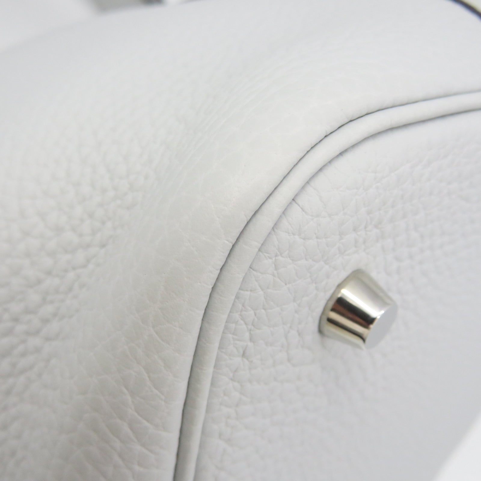 HERMES Togo皮革Picotin MM Tote Bag手挽袋T0浅蓝色
