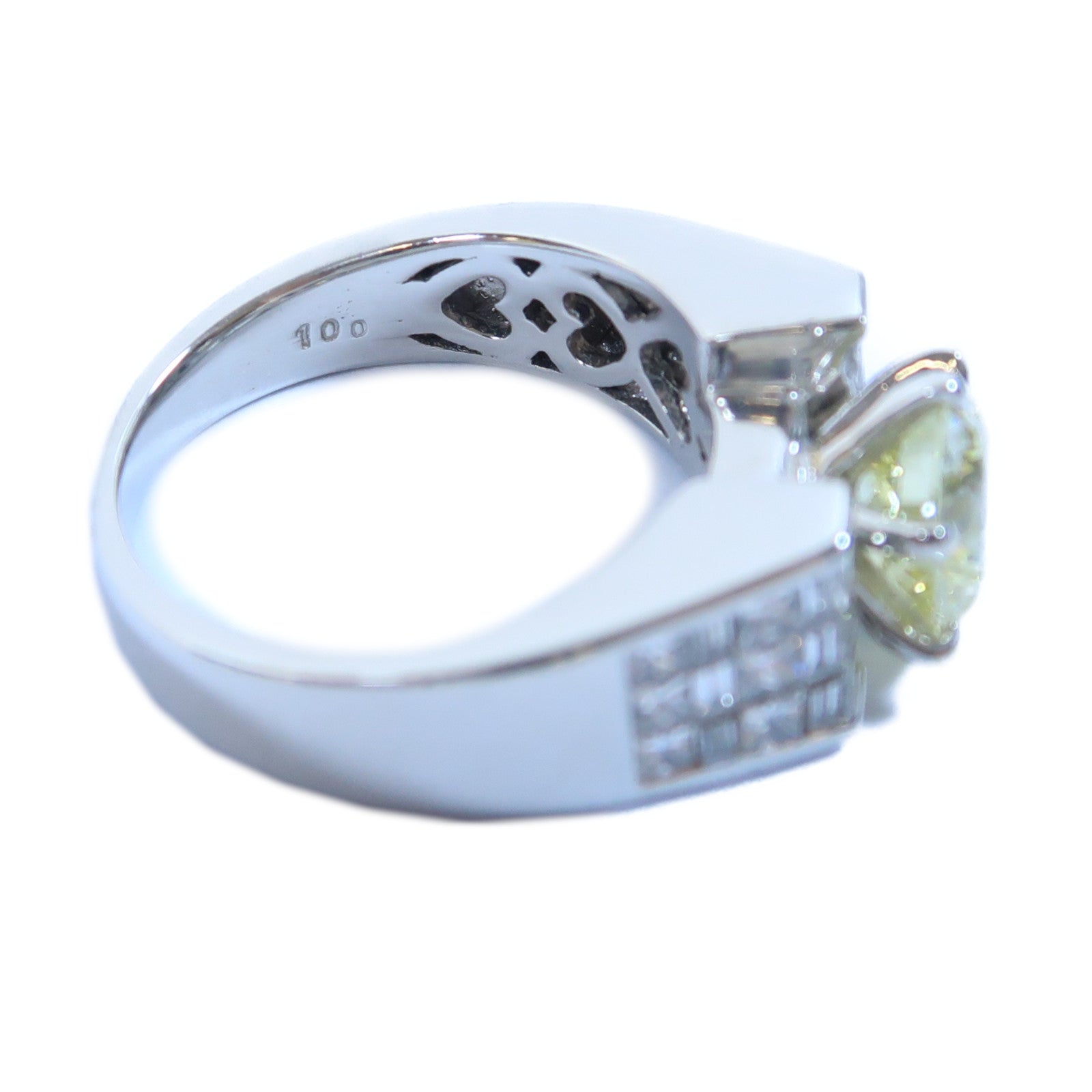 JEWELRY PT950鉑金Diamond Ring 1.501ct/1.00ct鑽石戒指US#6