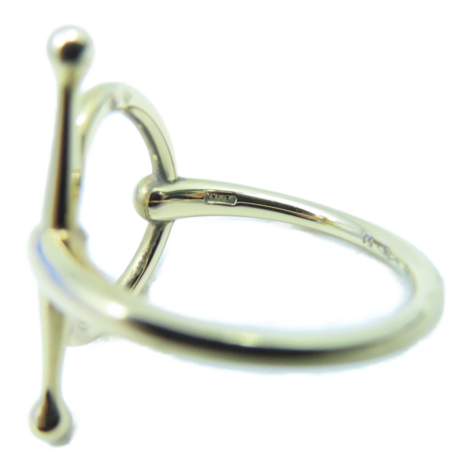 HERMES 18K玫瑰金Filet d'Or Ring戒指#51 /US#5.75