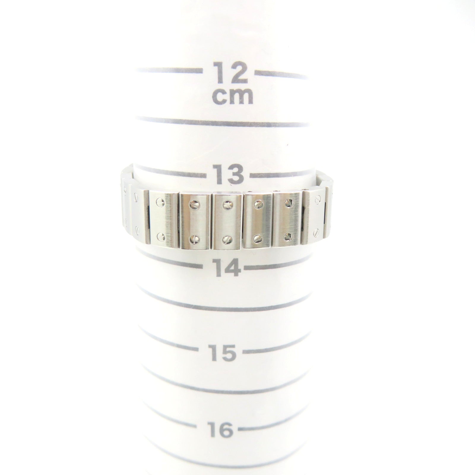 CARTIER Santos Galbee Watch不锈钢石英机芯手表米白色