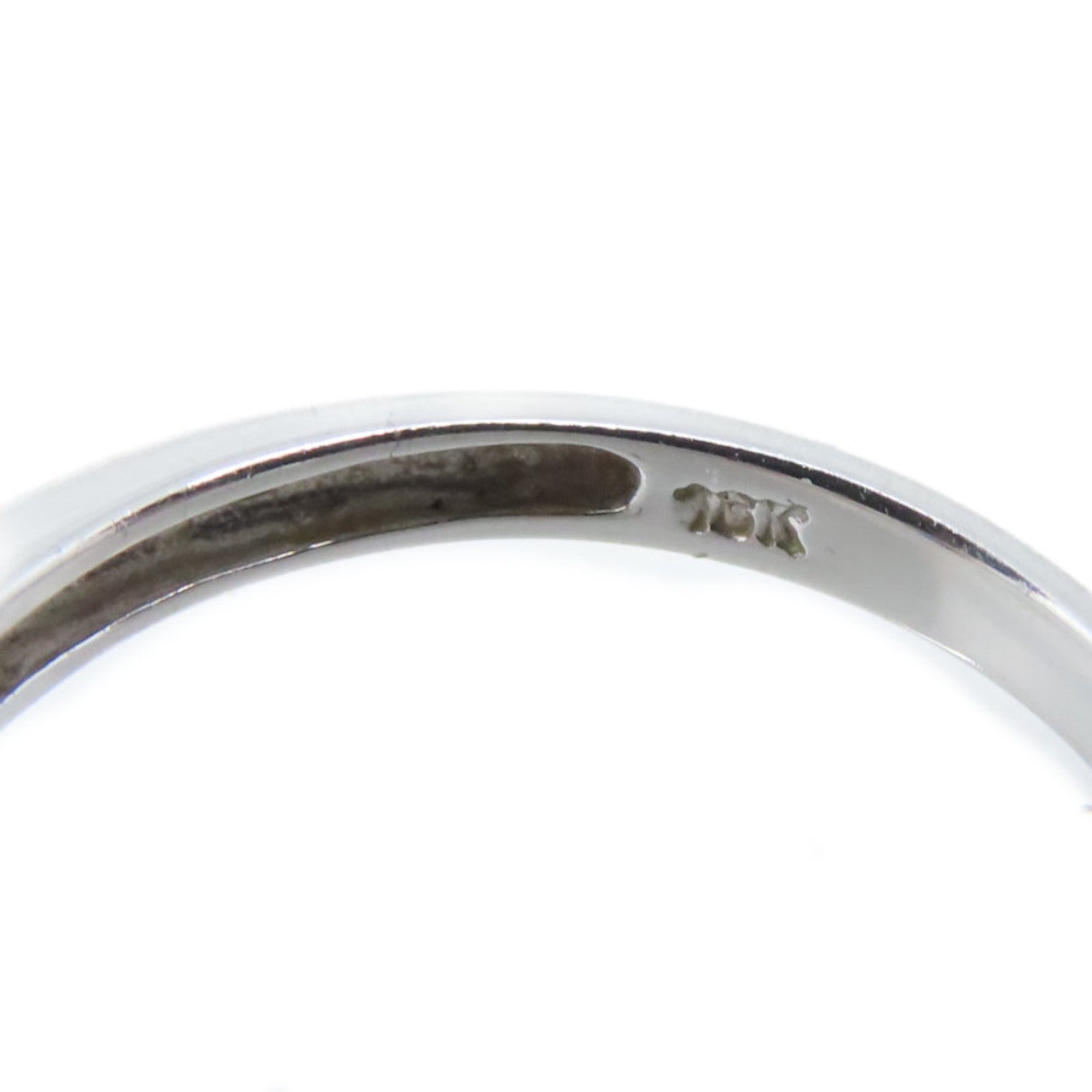 JEWELRY 18K白金/2.7g藍寶石/鑽石Sapphire Ring戒指US#5.5