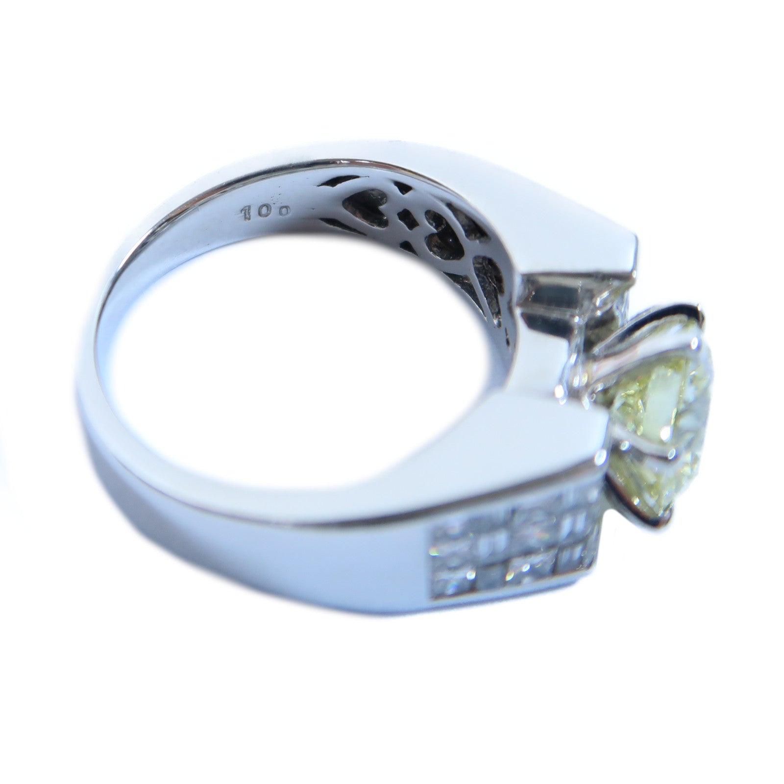 JEWELRY PT950鉑金Diamond Ring 1.501ct/1.00ct鑽石戒指US#6