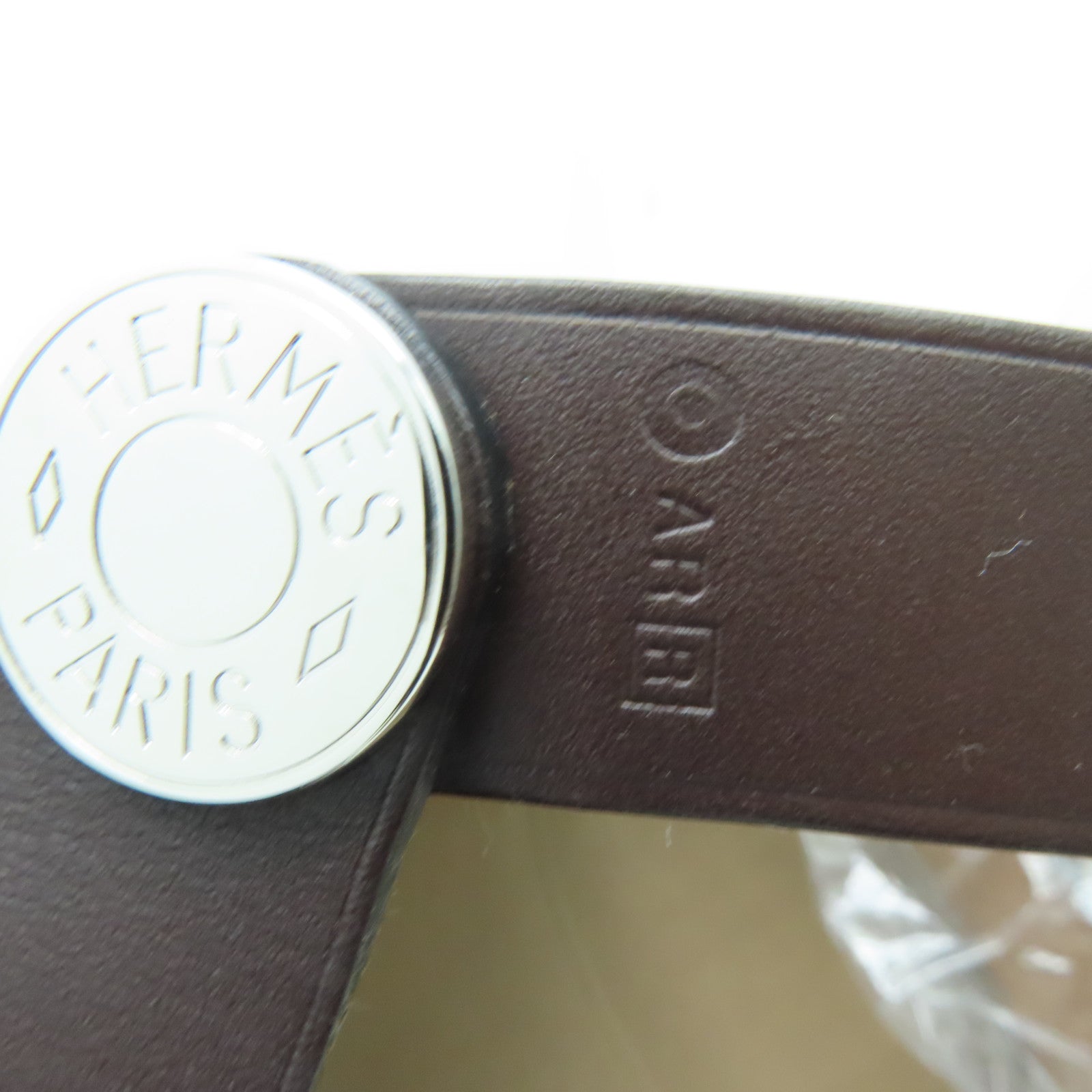 HERMES 帆布Cabag银扣手挽肩背两用袋Etoupe/啡色