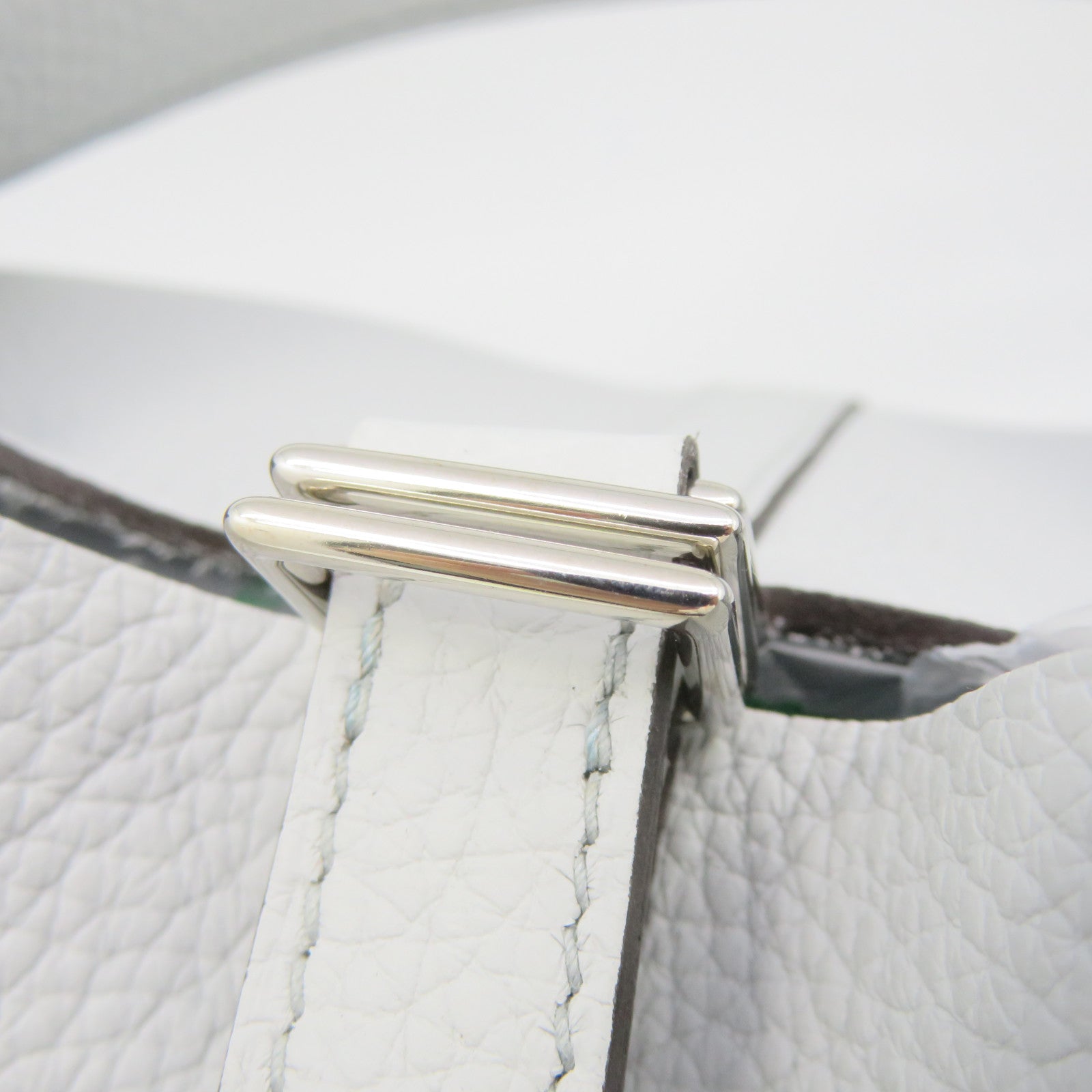HERMES Togo皮革Picotin MM Tote Bag手挽袋T0浅蓝色