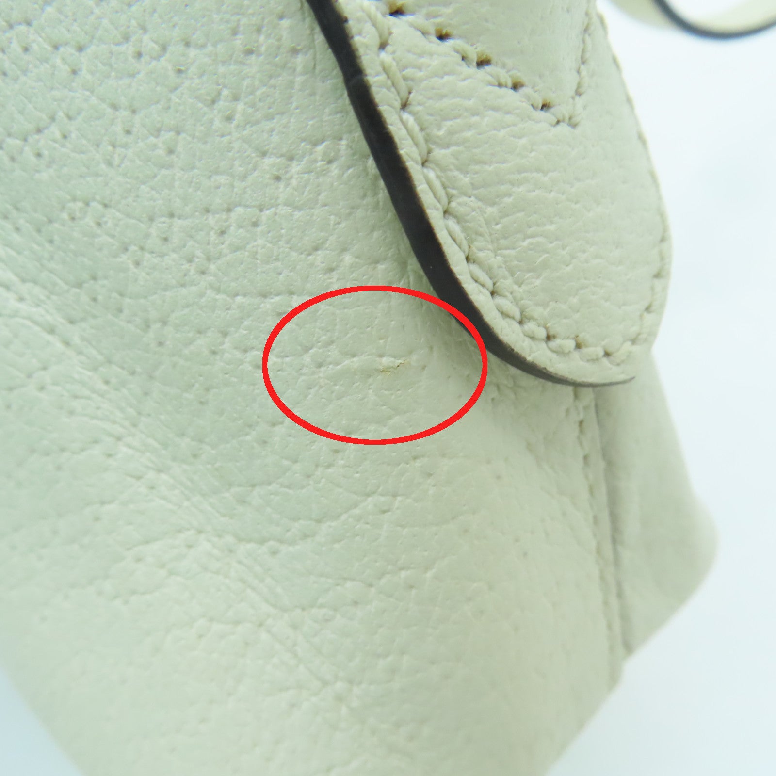 GUCCI 牛皮皮革Ophidia金扣肩背袋白色