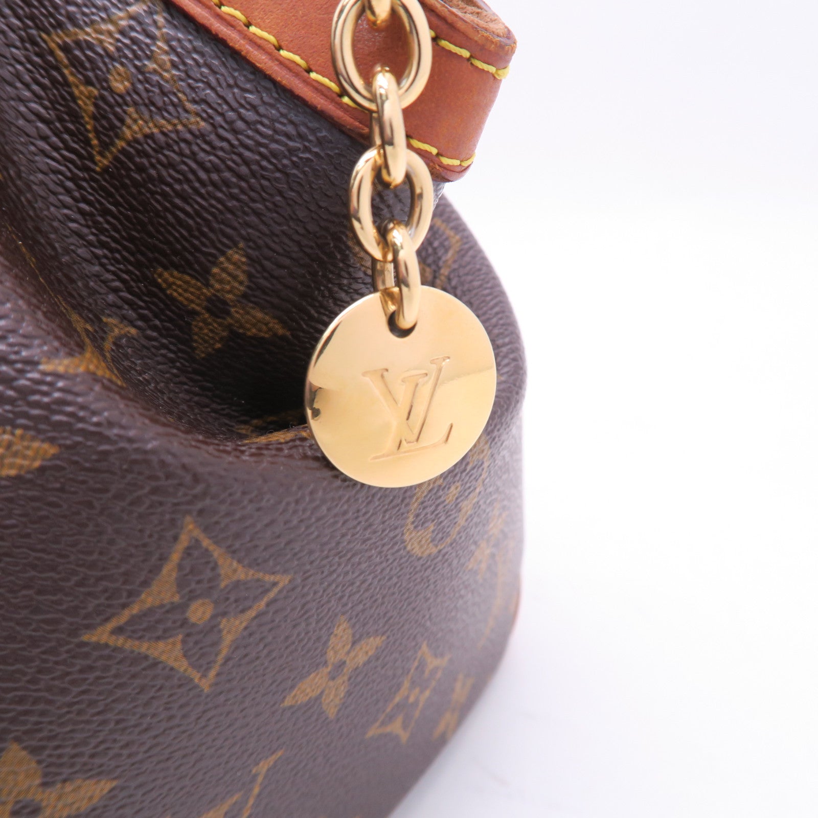 LOUIS VUITTON Monogram Tivoli PM金扣手挽袋啡色