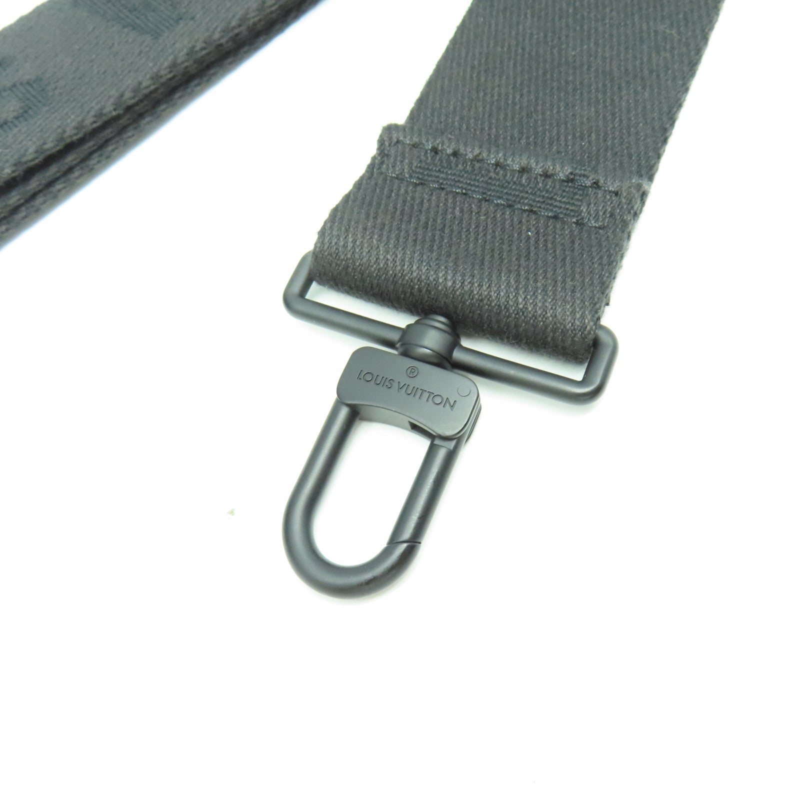 LOUIS VUITTON Monogram Taurillon S Lock Bag黑扣肩背袋黑色