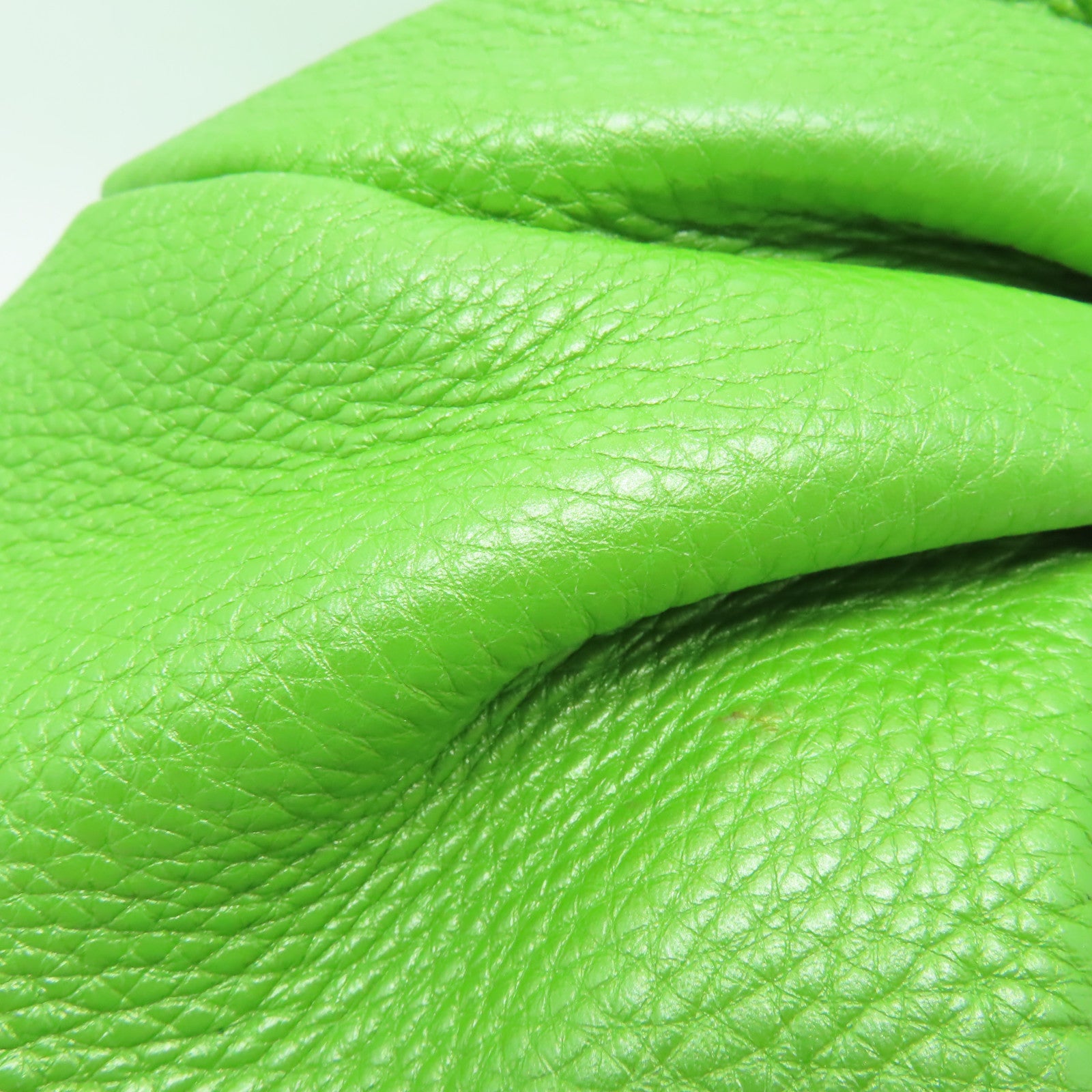 FENDI 牛皮皮革Handbag銀扣肩背袋綠色