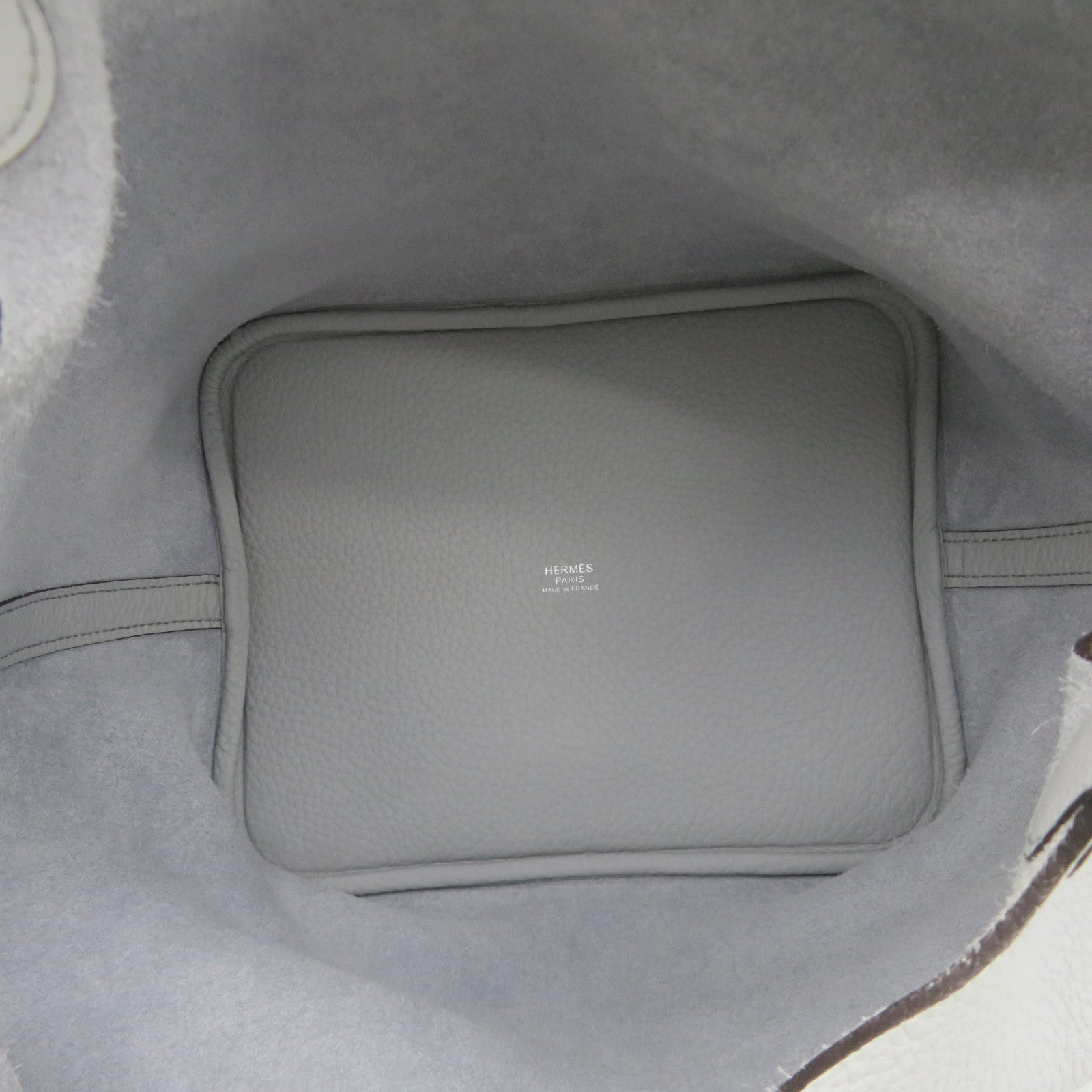 HERMES Togo皮革Picotin MM Tote Bag手挽袋T0浅蓝色