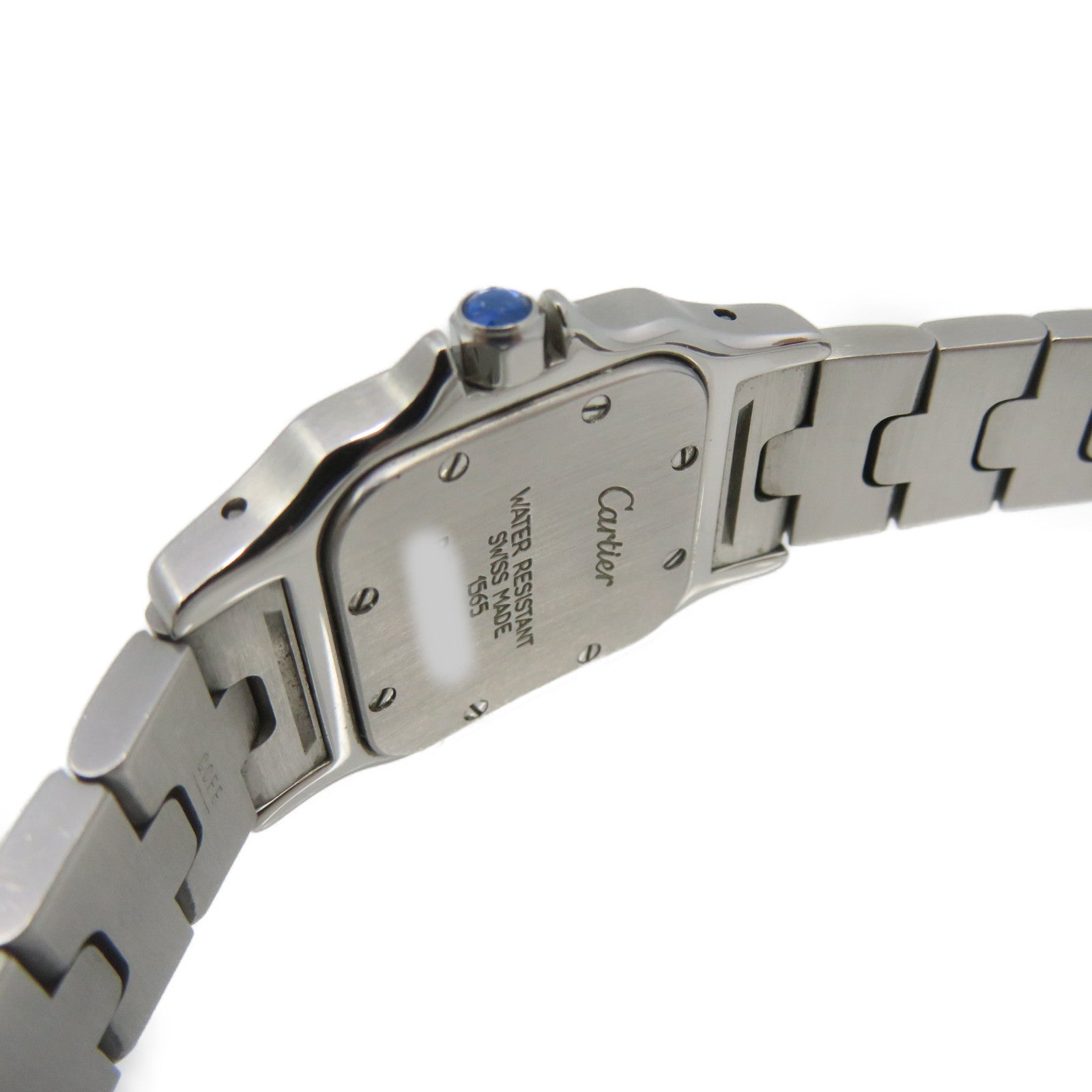 CARTIER Santos Galbee Watch不锈钢石英机芯手表米白色