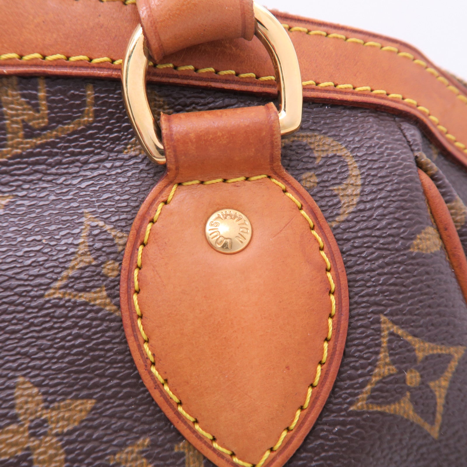LOUIS VUITTON Monogram Tivoli PM金扣手挽袋啡色