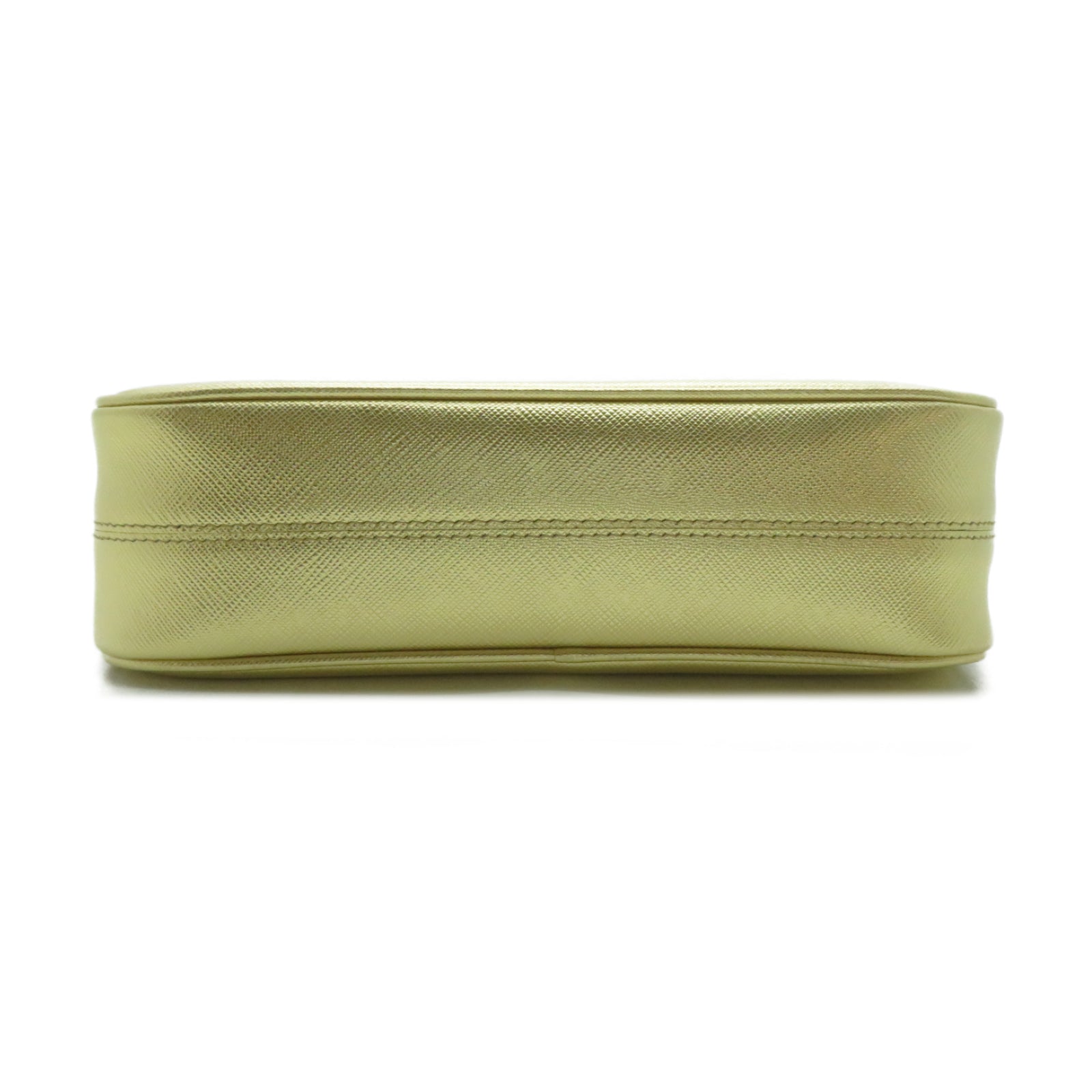 PRADA 牛皮皮革Shoulder Bag金扣肩背袋金色