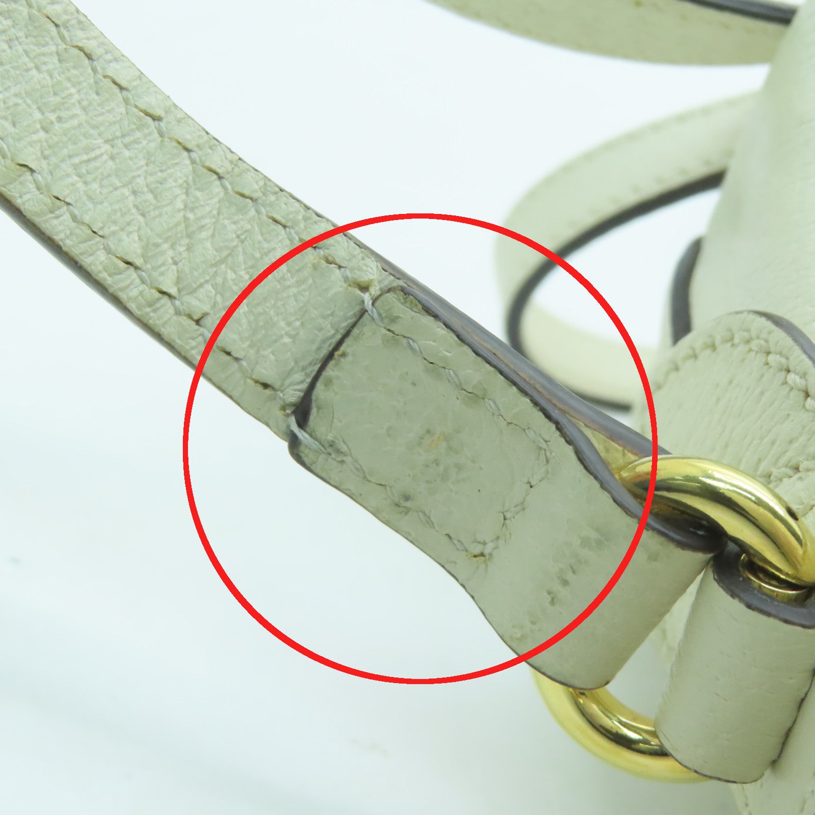 GUCCI 牛皮皮革Ophidia金扣肩背袋白色