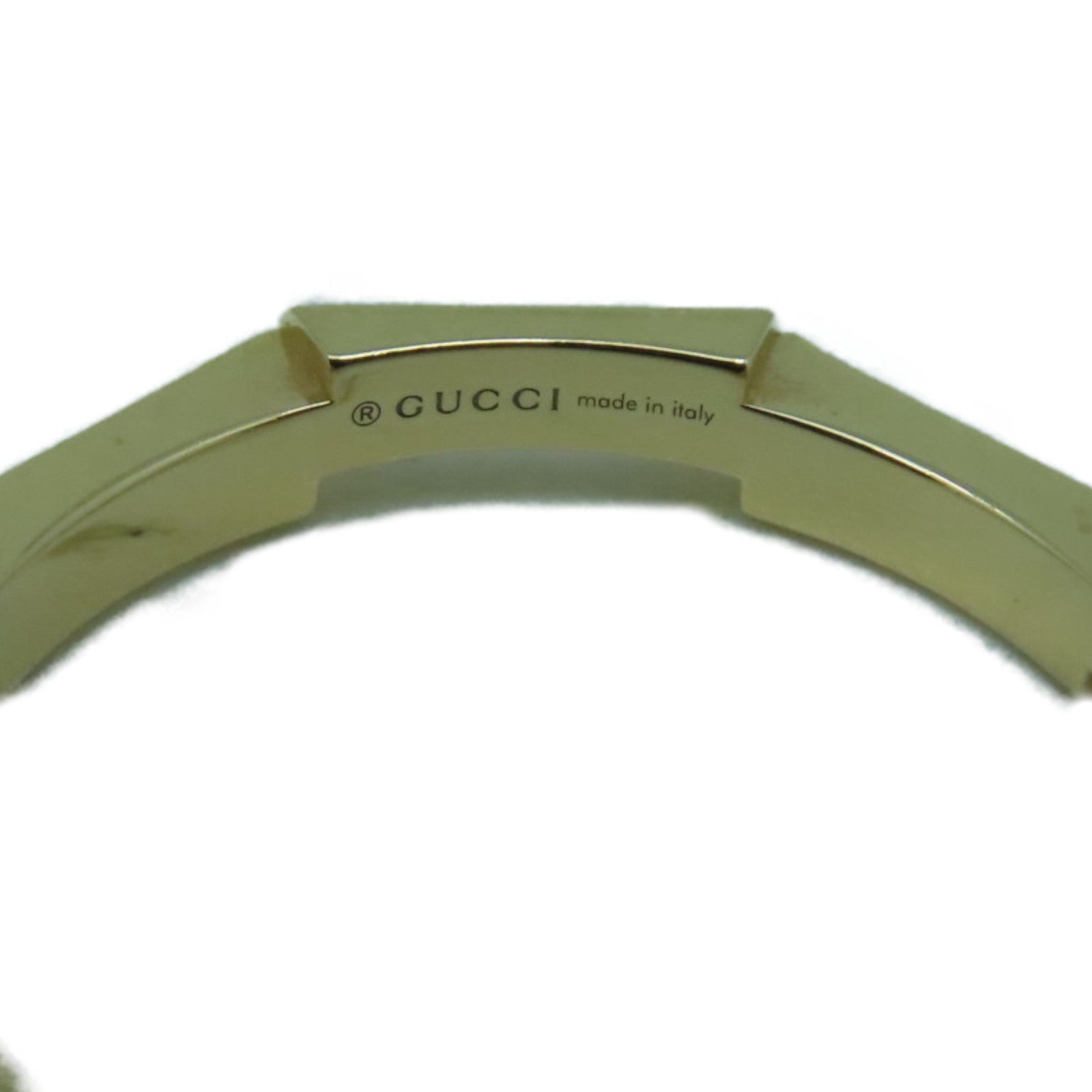 GUCCI 18K玫瑰金Link To Love戒指金色GUCCI#13/US#6