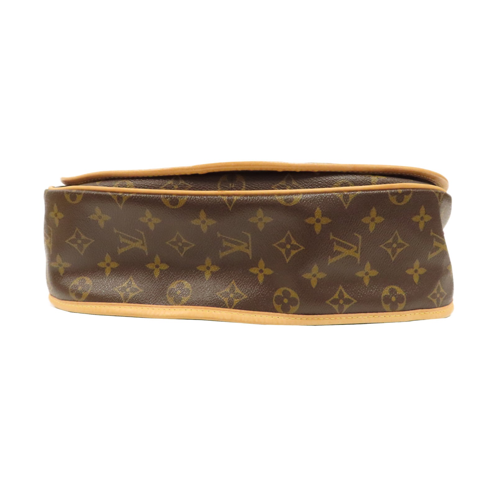 LOUIS VUITTON Monogram Menilmontant MM金扣肩背袋啡色