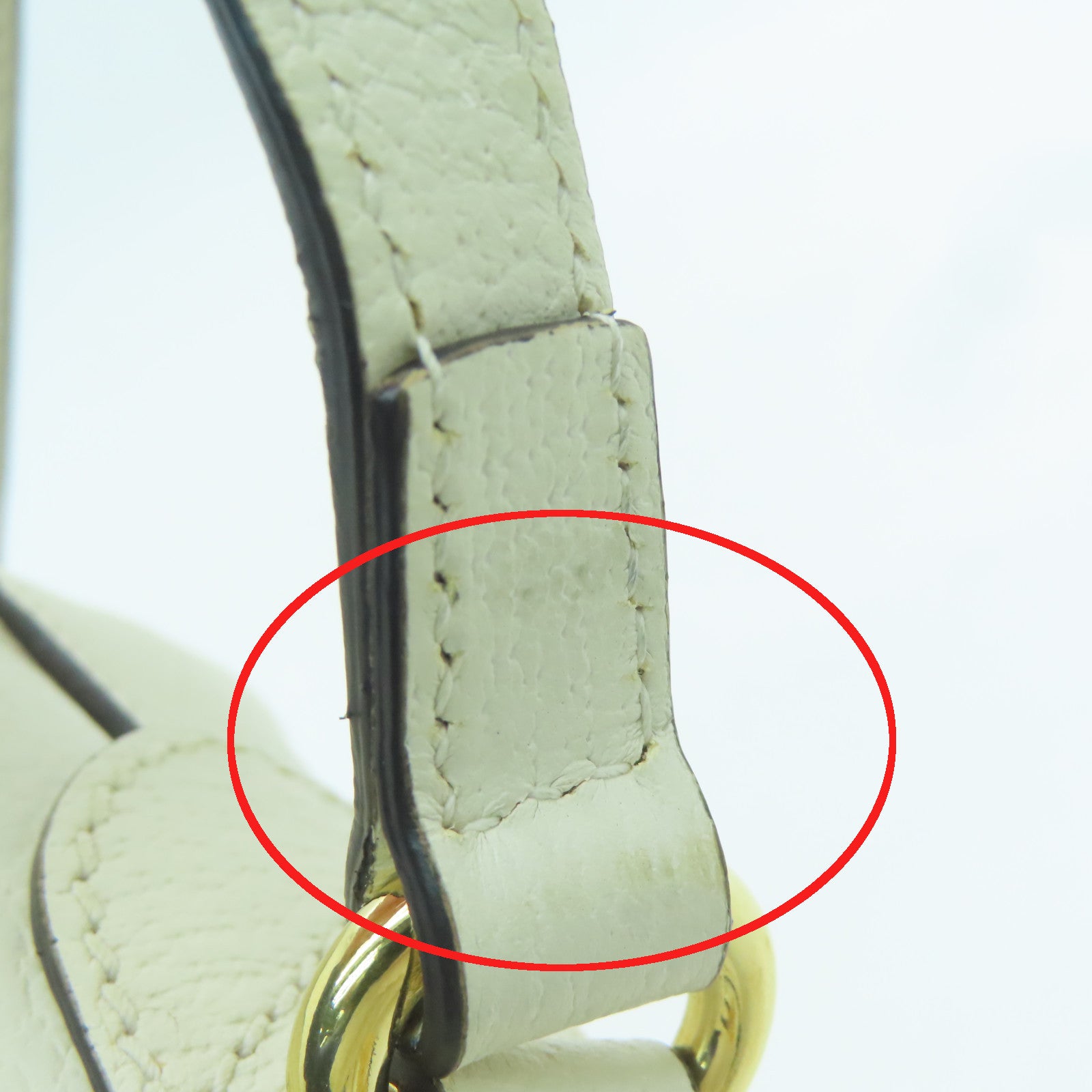 GUCCI 牛皮皮革Ophidia金扣肩背袋白色