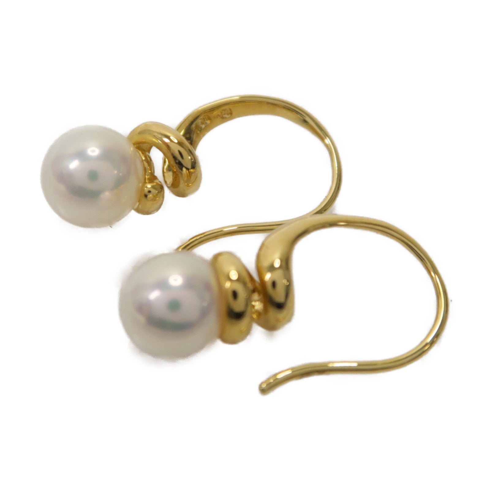 MIKIMOTO 18K黃金Pearl Earrings珍珠耳環