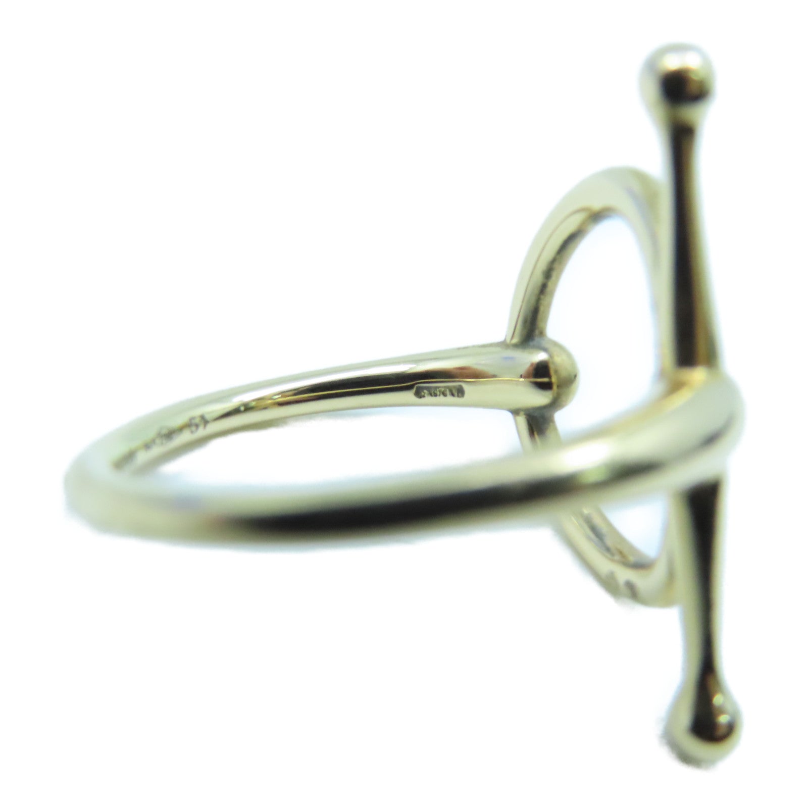 HERMES 18K玫瑰金Filet d'Or Ring戒指#51 /US#5.75