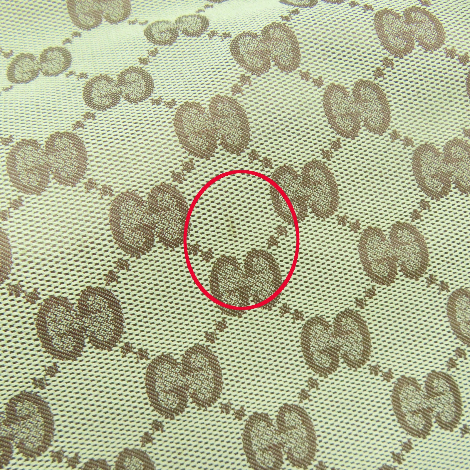 GUCCI 帆布Tote Bag銀扣手挽袋啡色