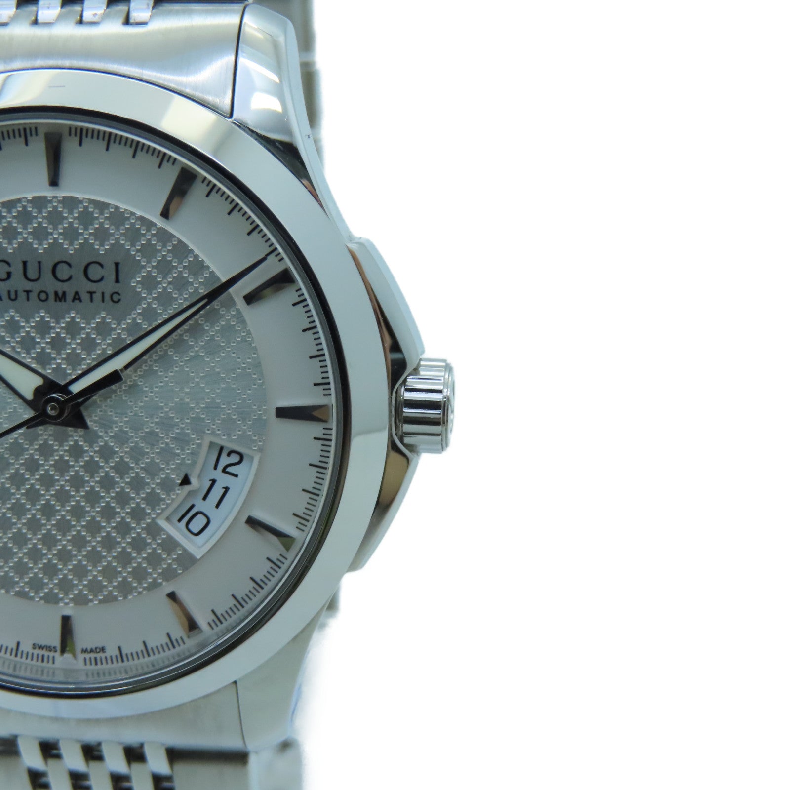 GUCCI Gucci G-Timeless Stainless Steel Watch Automatic Movement Silver