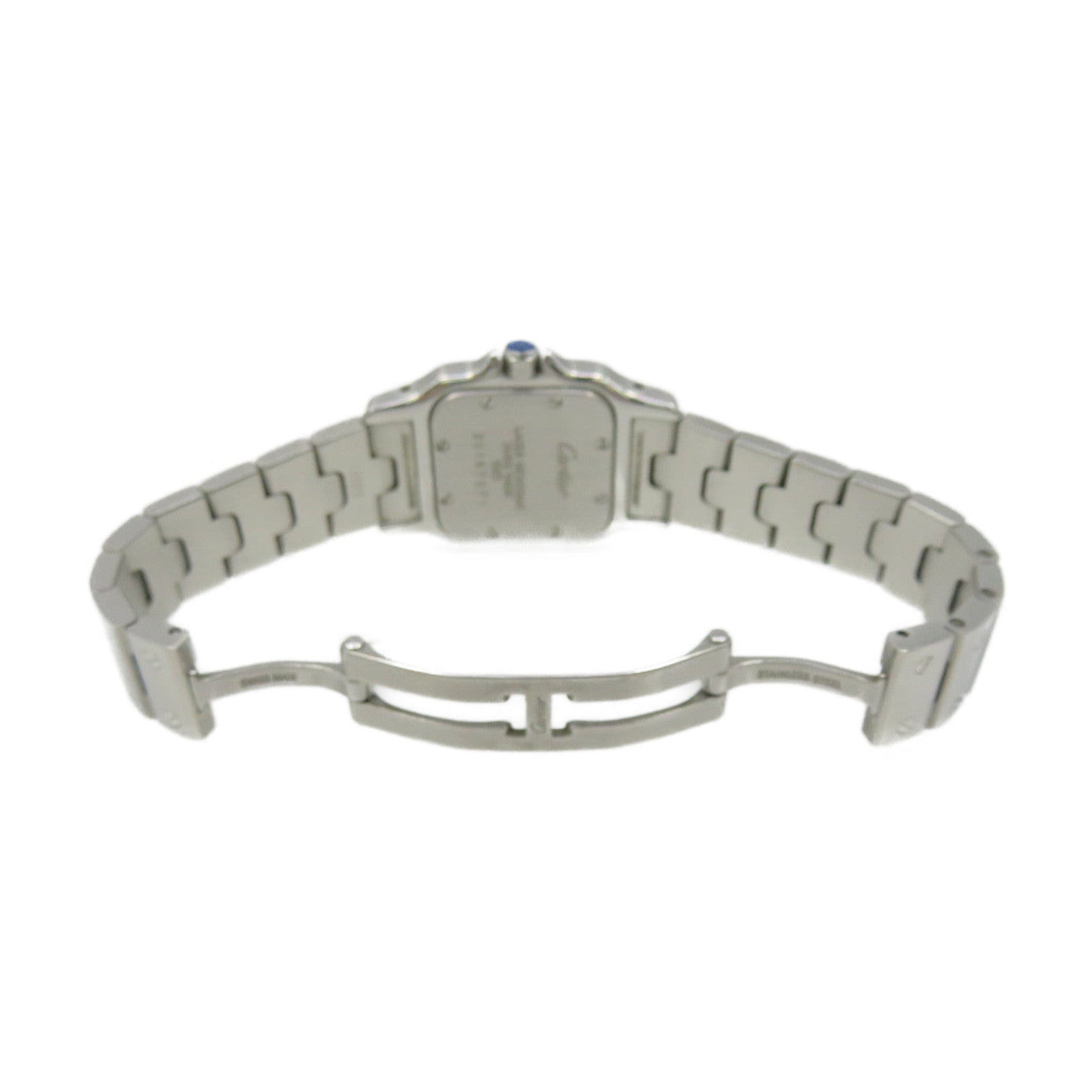 CARTIER Santos Galbee Watch不锈钢石英机芯手表米白色