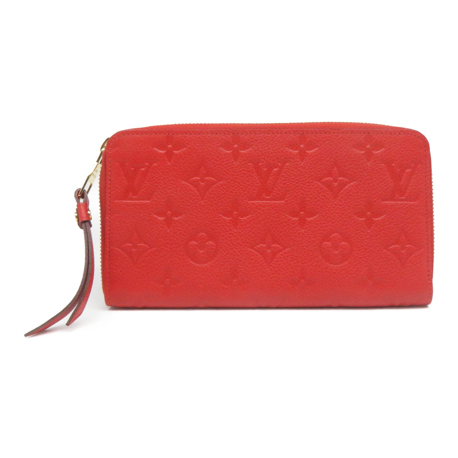 LOUIS VUITTON 【激減優惠】Monogram Empreinte Long Wallet金扣長錢包紅色