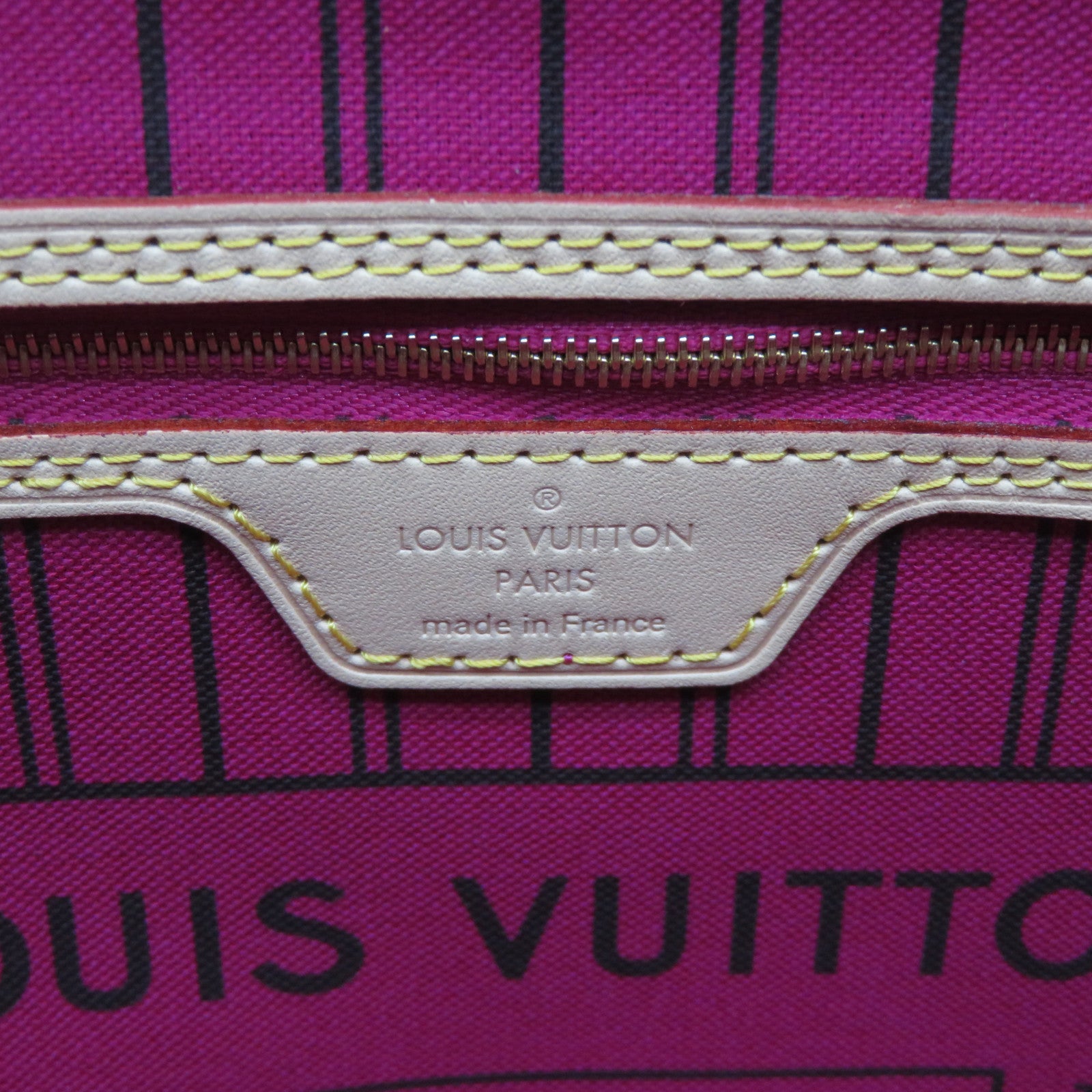 LOUIS VUITTON Monogram Neverfull PM金扣手挽袋啡色