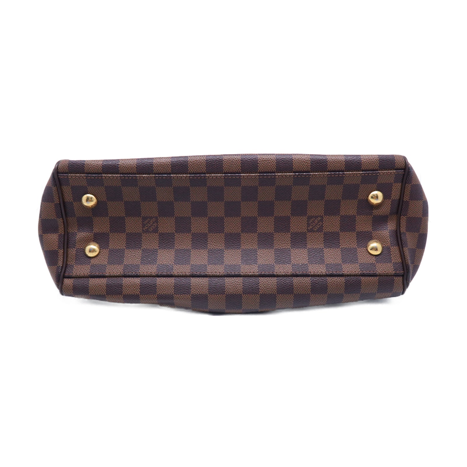 LOUIS VUITTON Damier Trevi PM金扣手挽肩背兩用袋啡色