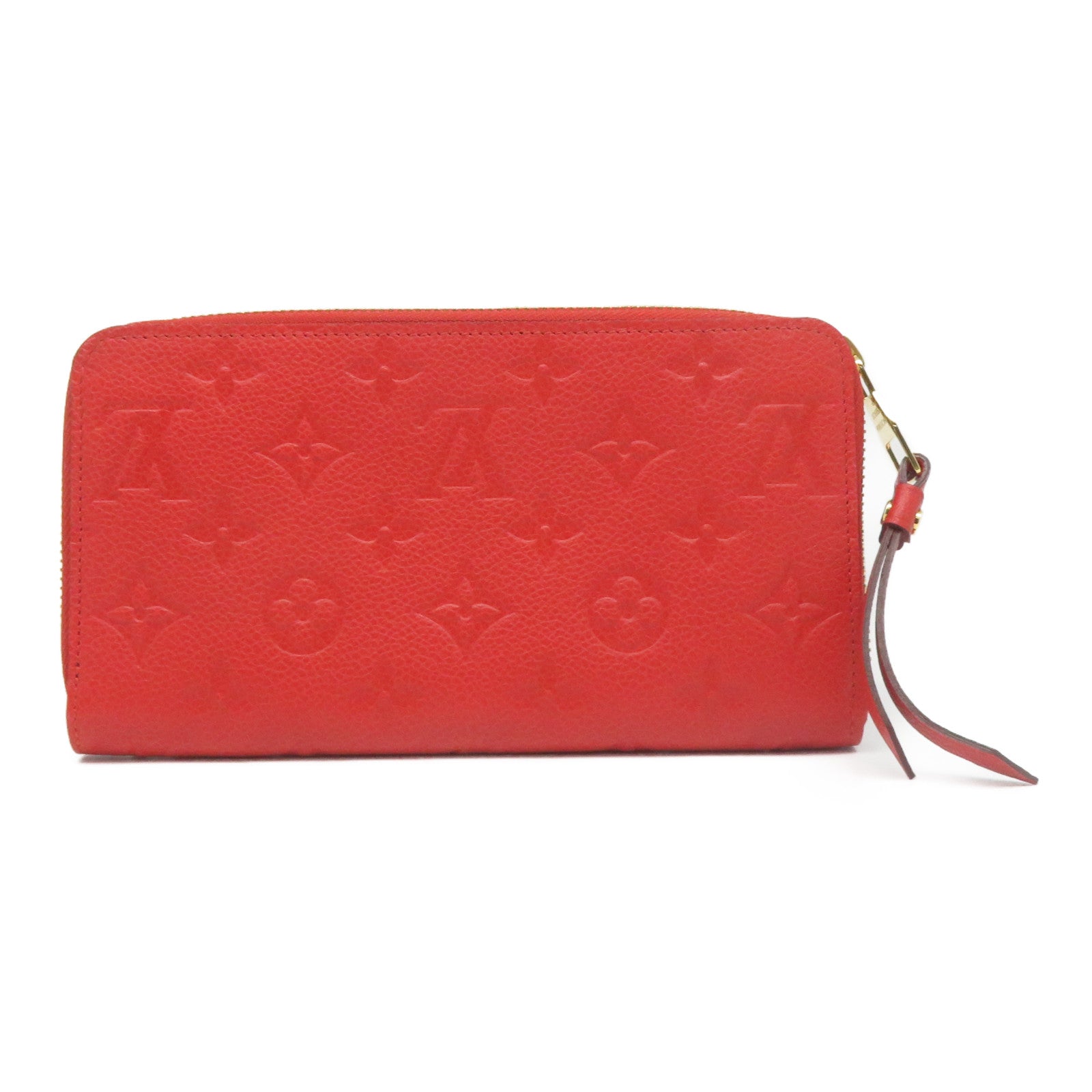 LOUIS VUITTON 【激減優惠】Monogram Empreinte Long Wallet金扣長錢包紅色