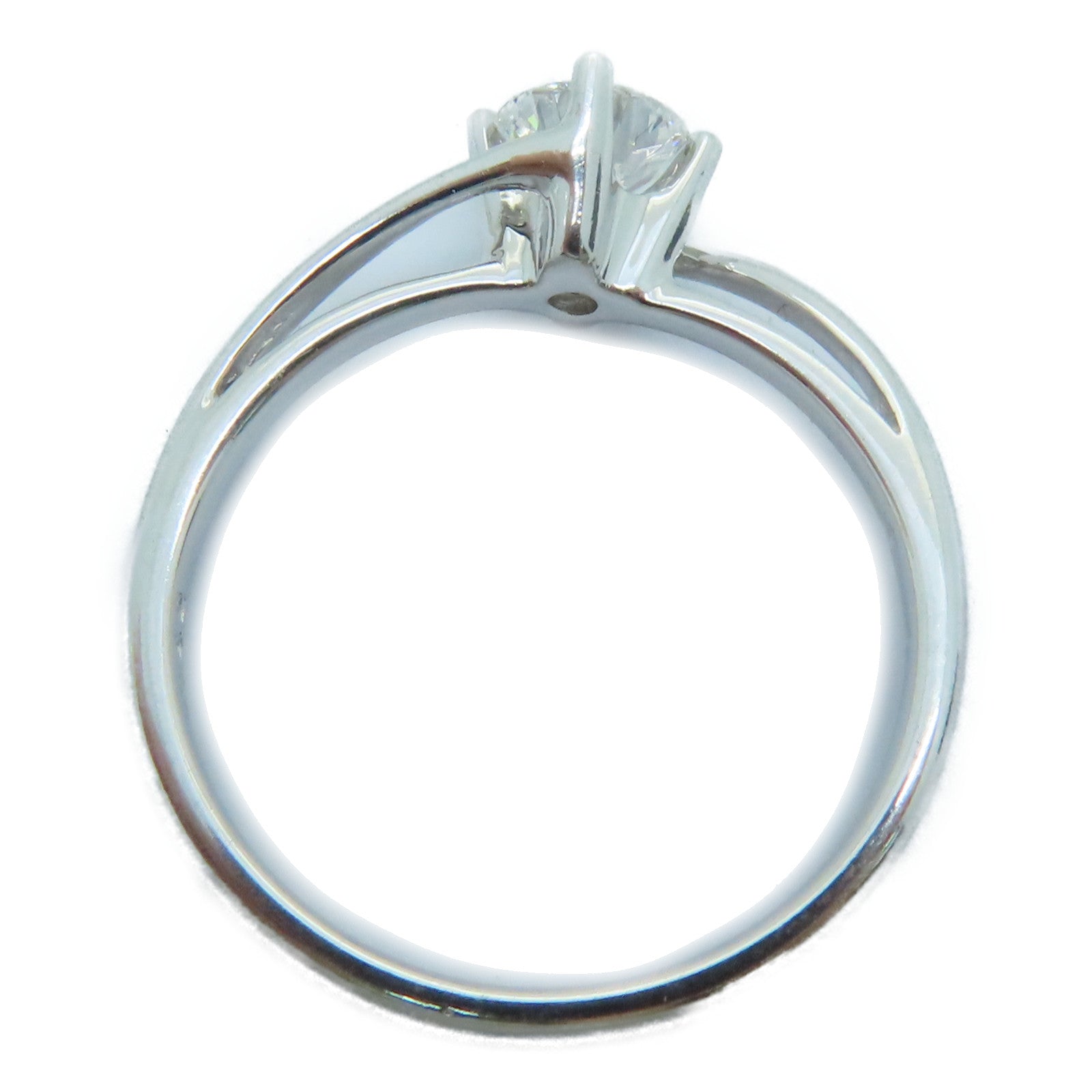 JEWELRY [Sharp Discount] 18K White Gold Diamond Ring US#5.25