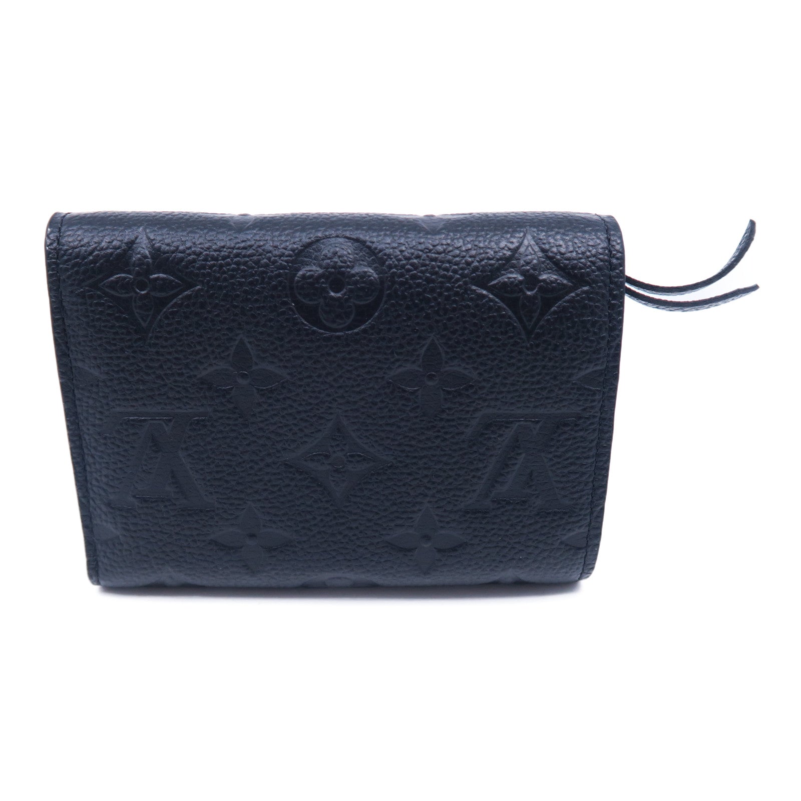 LOUIS VUITTON Monogram Empreinte Victorine金扣錢包黑色
