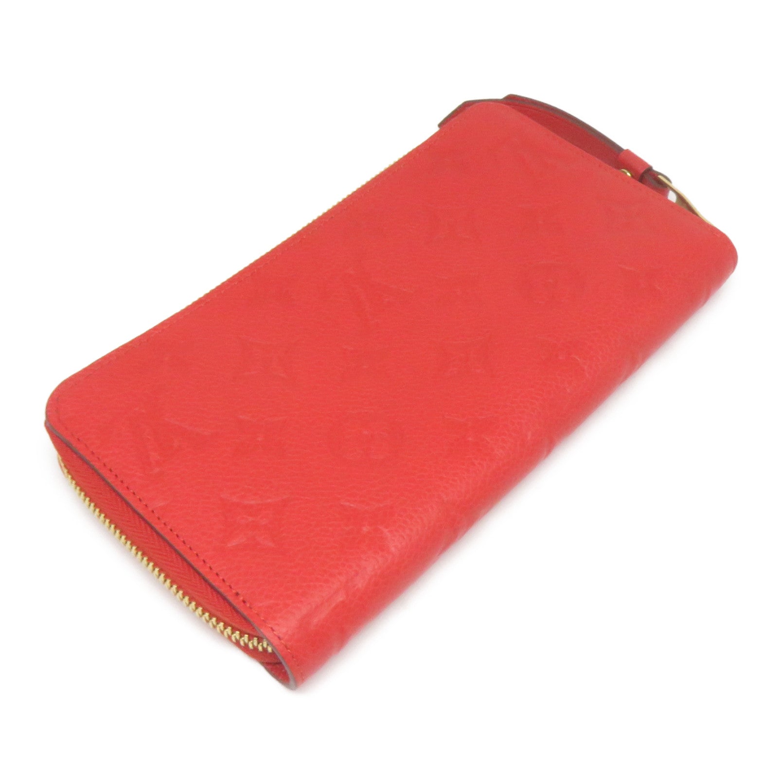 LOUIS VUITTON 【激減優惠】Monogram Empreinte Long Wallet金扣長錢包紅色