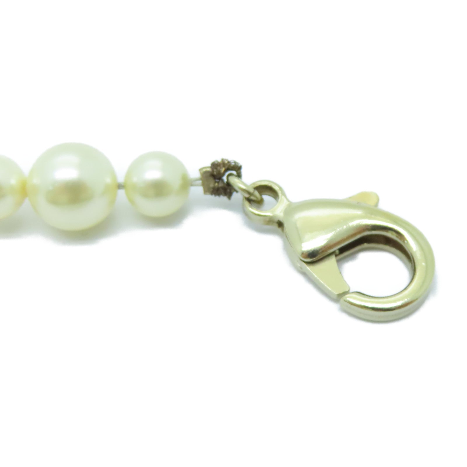 CHANEL 仿珍珠/金屬Bracelet金扣手鏈金色