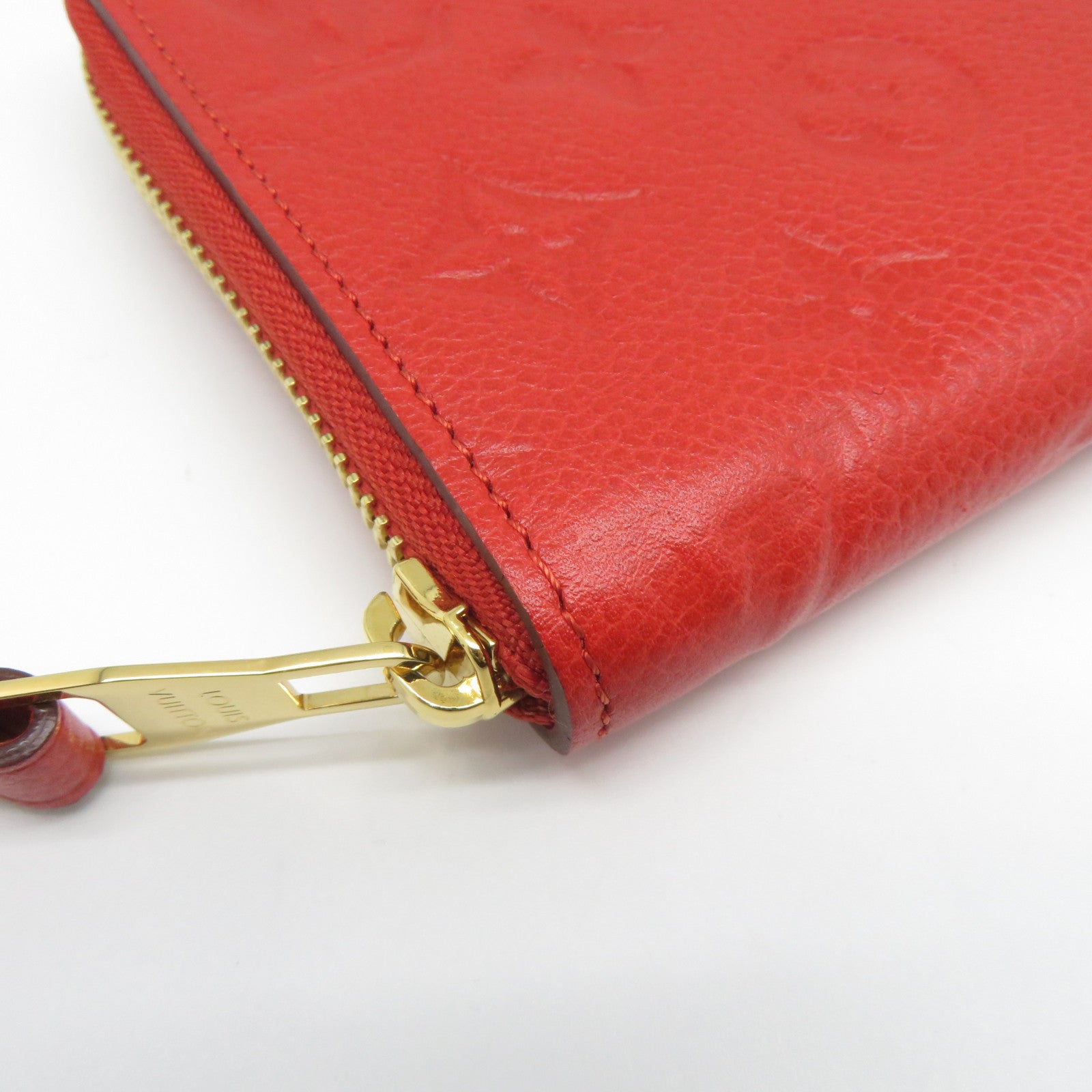 LOUIS VUITTON 【激減優惠】Monogram Empreinte Long Wallet金扣長錢包紅色
