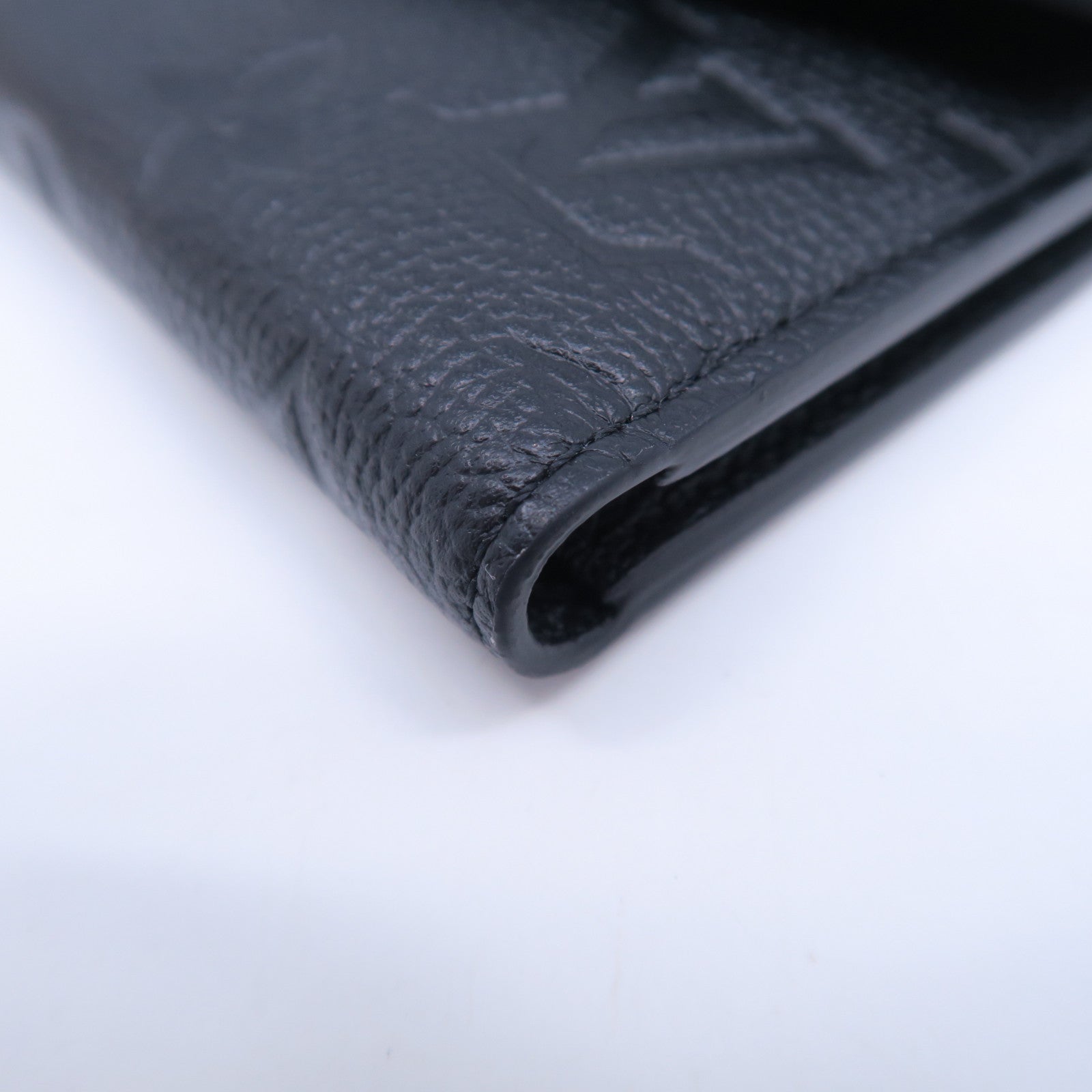 LOUIS VUITTON Monogram Empreinte Victorine金扣錢包黑色