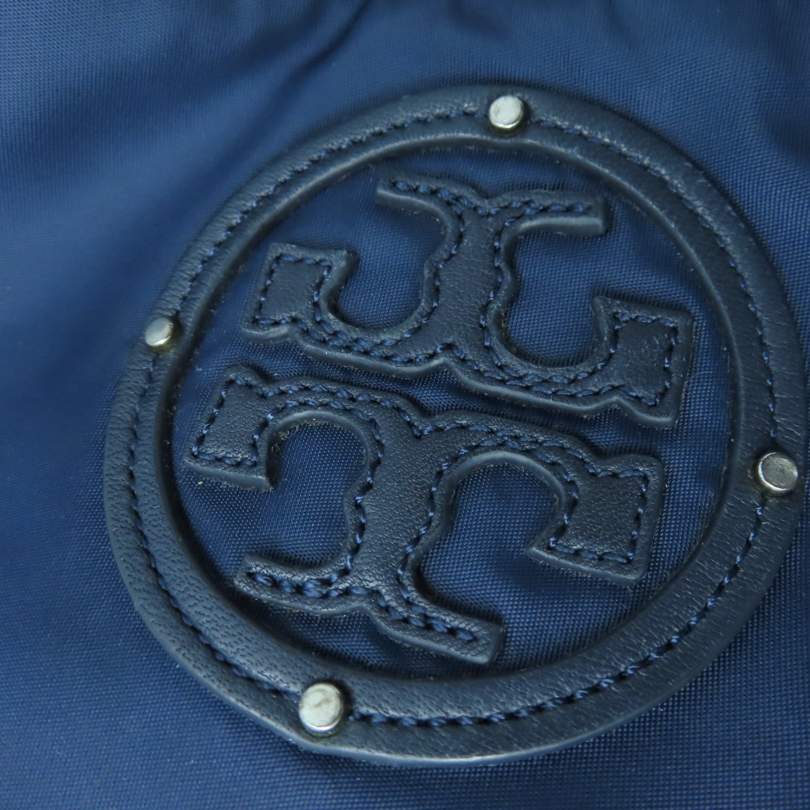 Tory Burch 【激減優惠】尼龍2 Way Shoulder金扣手挽肩背兩用袋藍色
