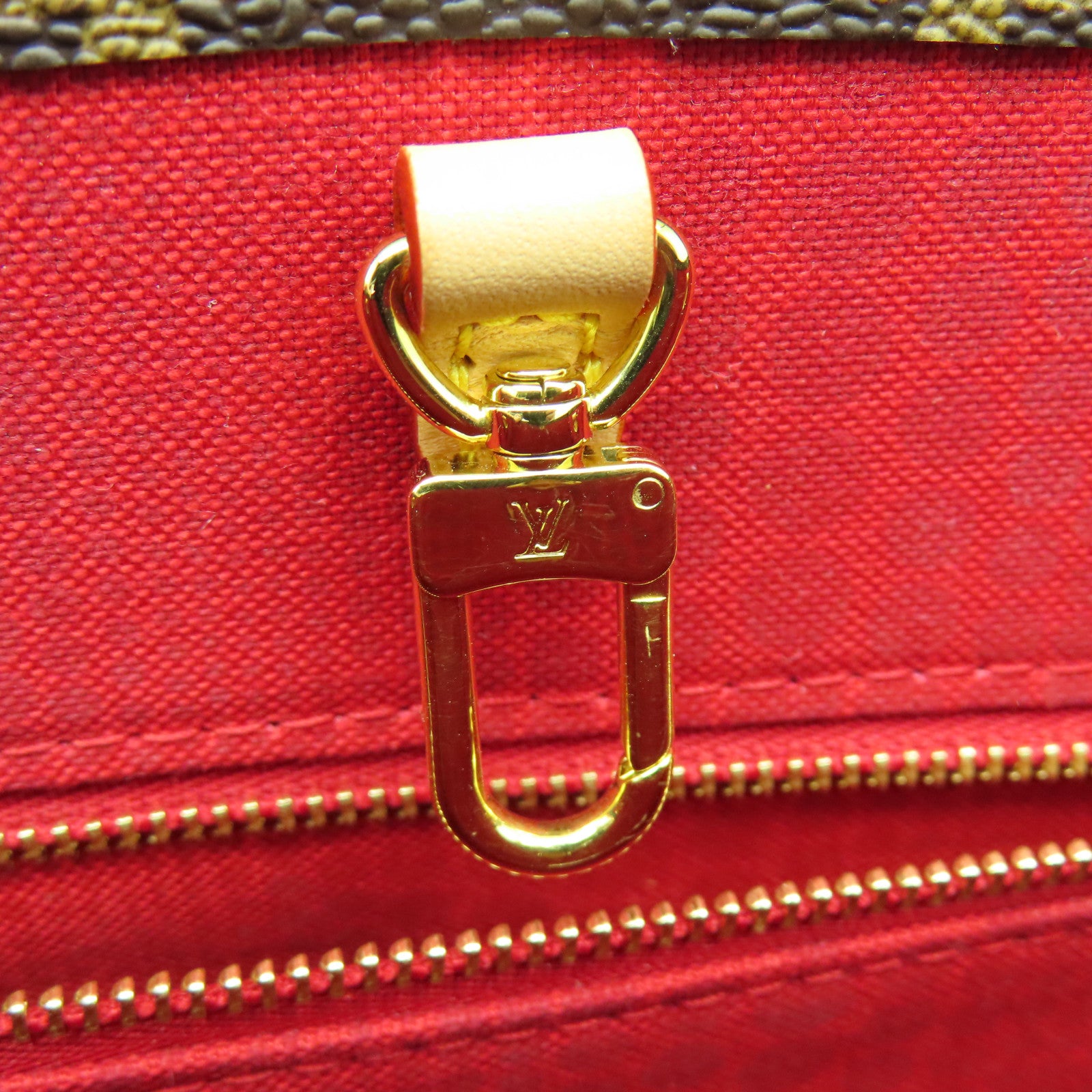 LOUIS VUITTON Monogram LV x YK On The Go PM金扣手挽肩背兩用啡色袋