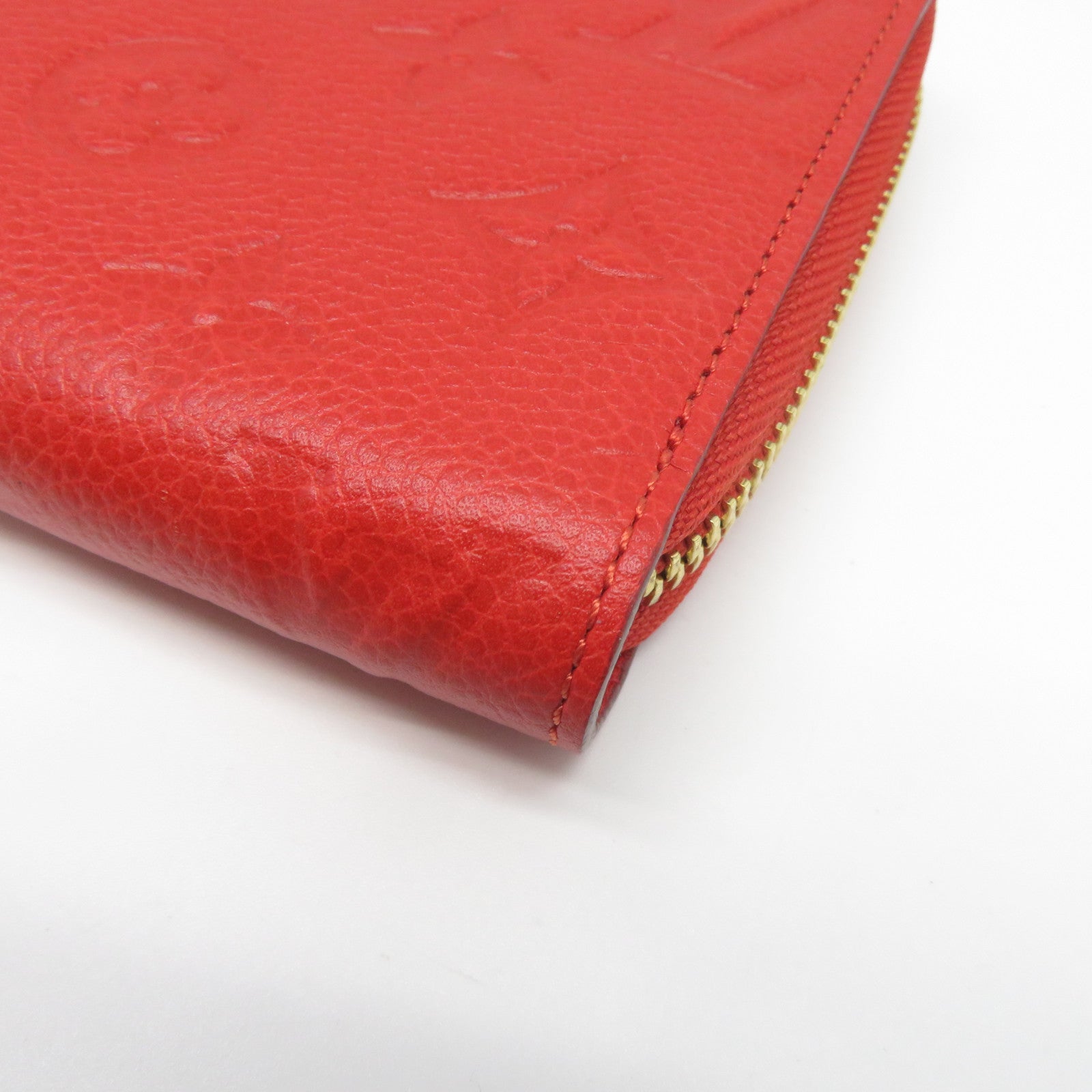LOUIS VUITTON 【激減優惠】Monogram Empreinte Long Wallet金扣長錢包紅色