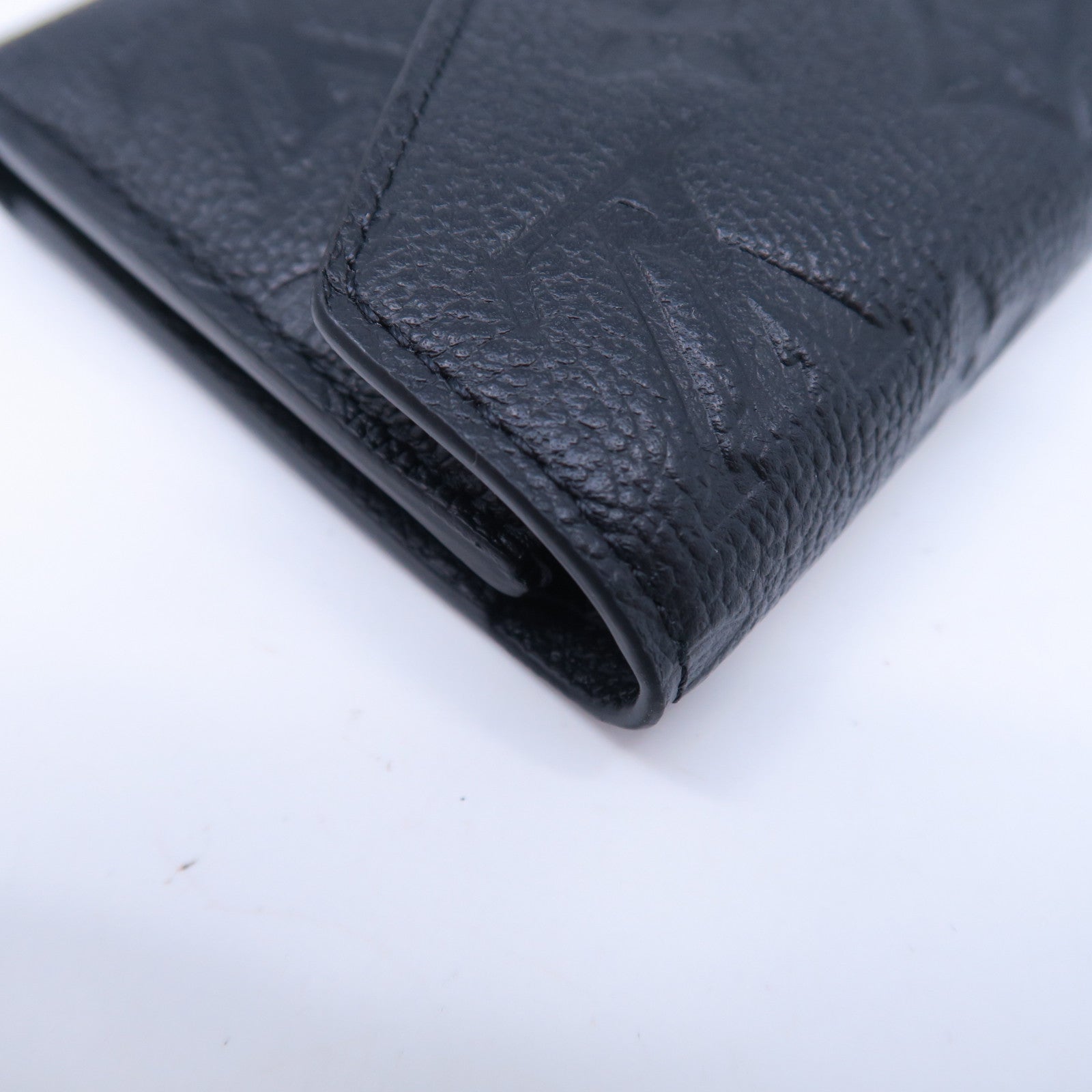 LOUIS VUITTON Monogram Empreinte Victorine金扣錢包黑色