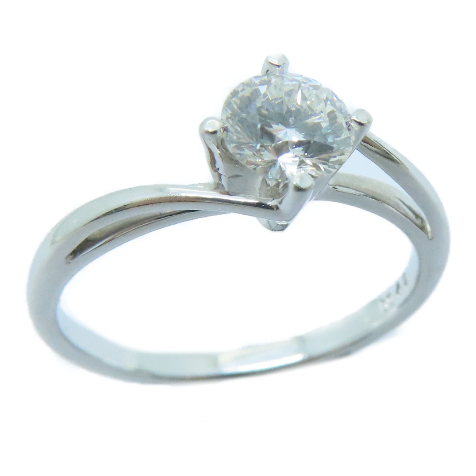 JEWELRY [Sharp Discount] 18K White Gold Diamond Ring US#5.25
