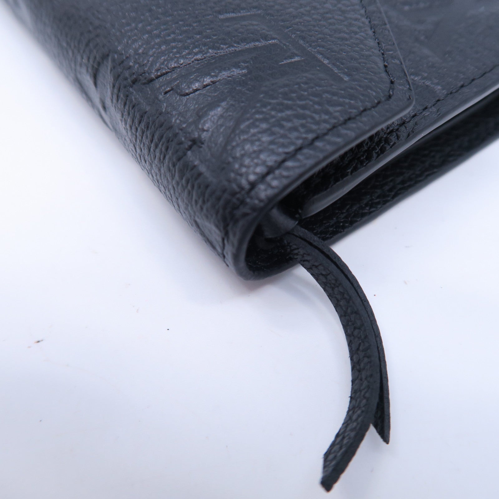 LOUIS VUITTON Monogram Empreinte Victorine金扣錢包黑色
